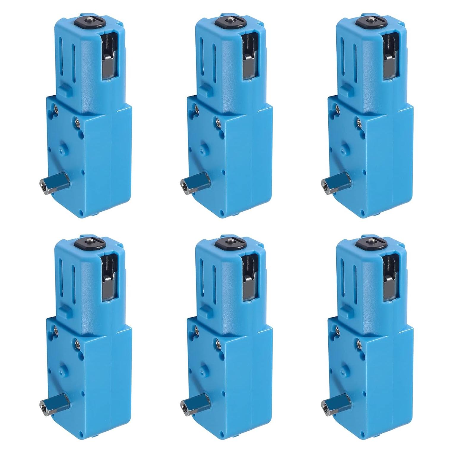 6 Motores de Engranaje TT DORHEA 3V-6V Metal 1:90 para Robots
