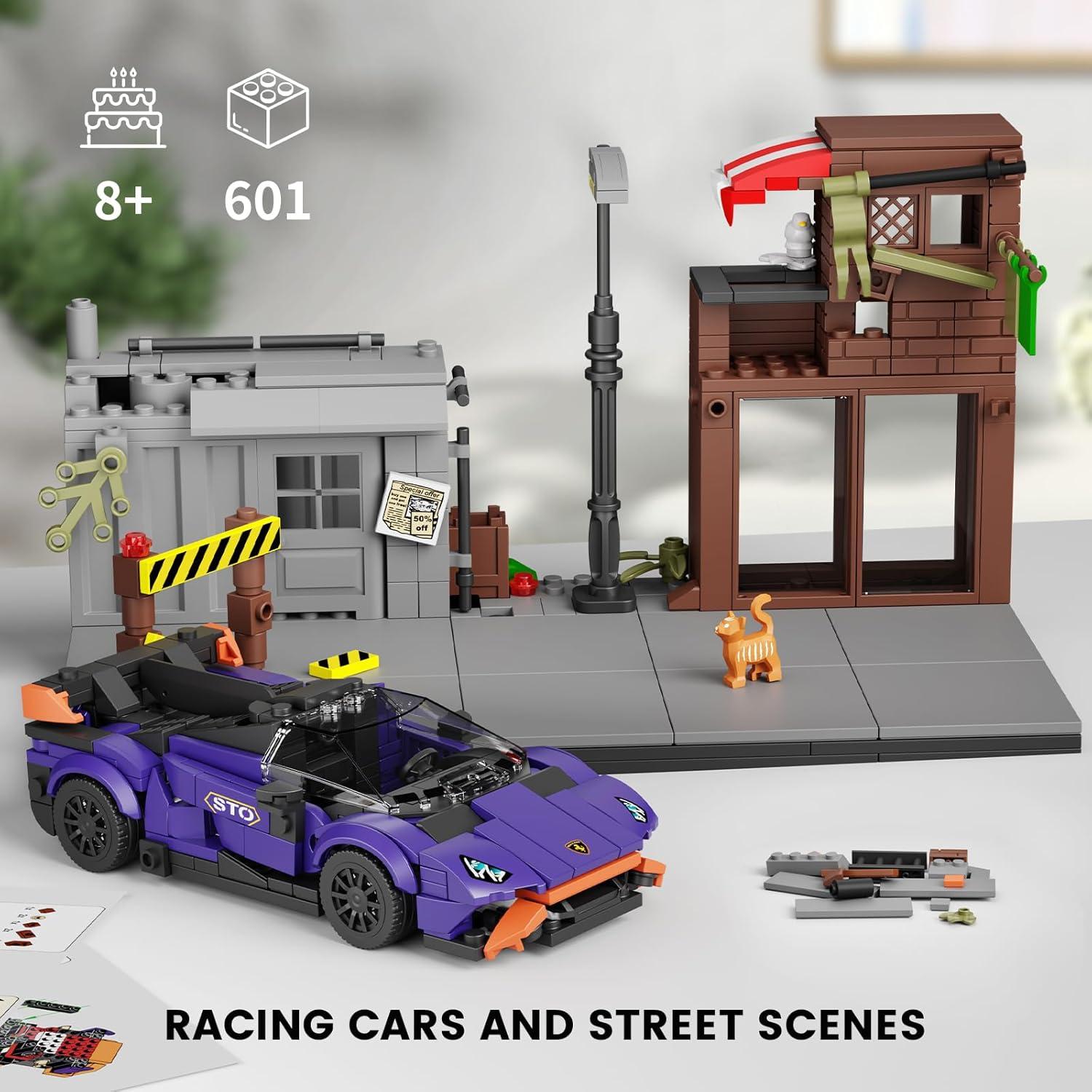 Set de Construcción Mould King 24063 Carro STO y Ciudad 610 PCS