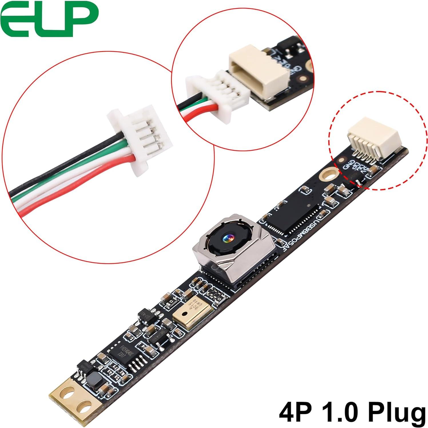 Cámara USB ELP 8MP con Micrófono y Enfoque Automático