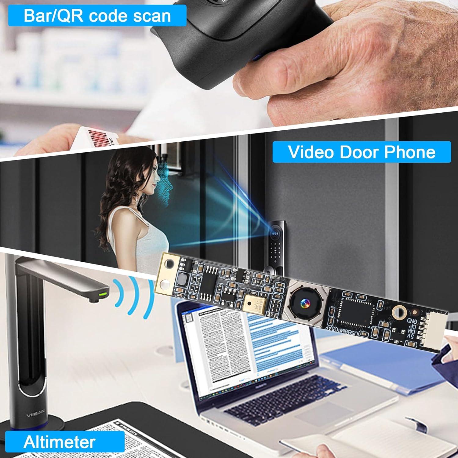 Cámara USB ELP 8MP con Micrófono y Enfoque Automático