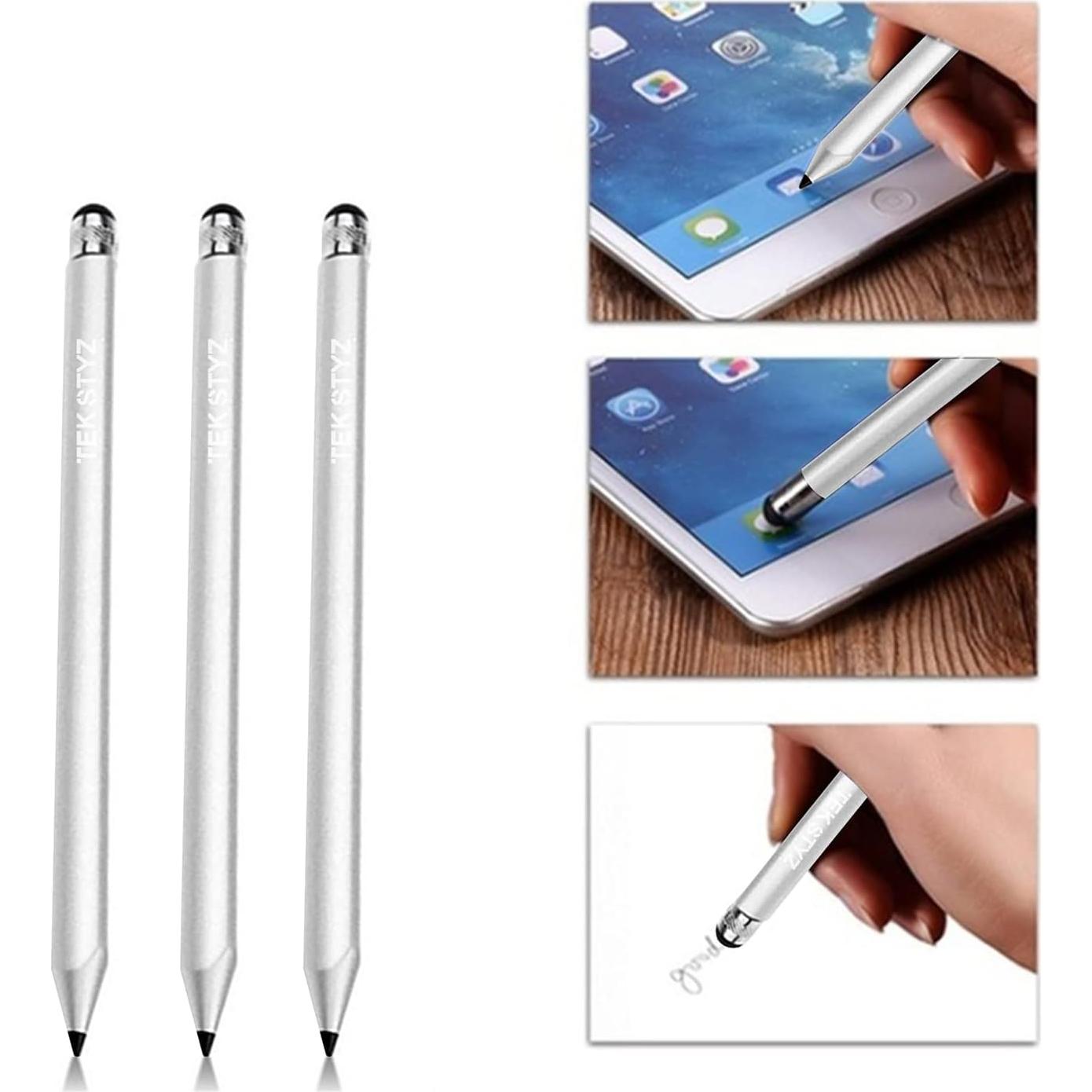 Estilógrafo 2 en 1 Tek Styz para Pantallas Táctiles - Plata