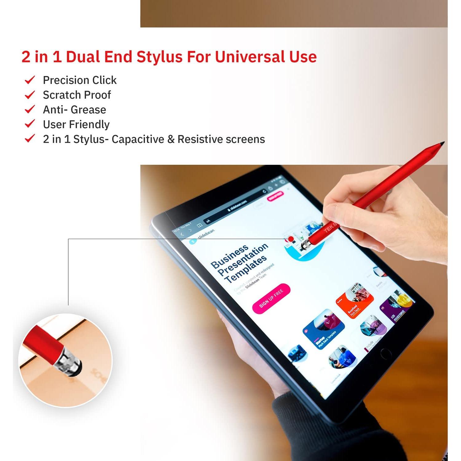 Estilógrafo 2 en 1 Tek Styz para Pantallas Táctiles - Paquete de 3