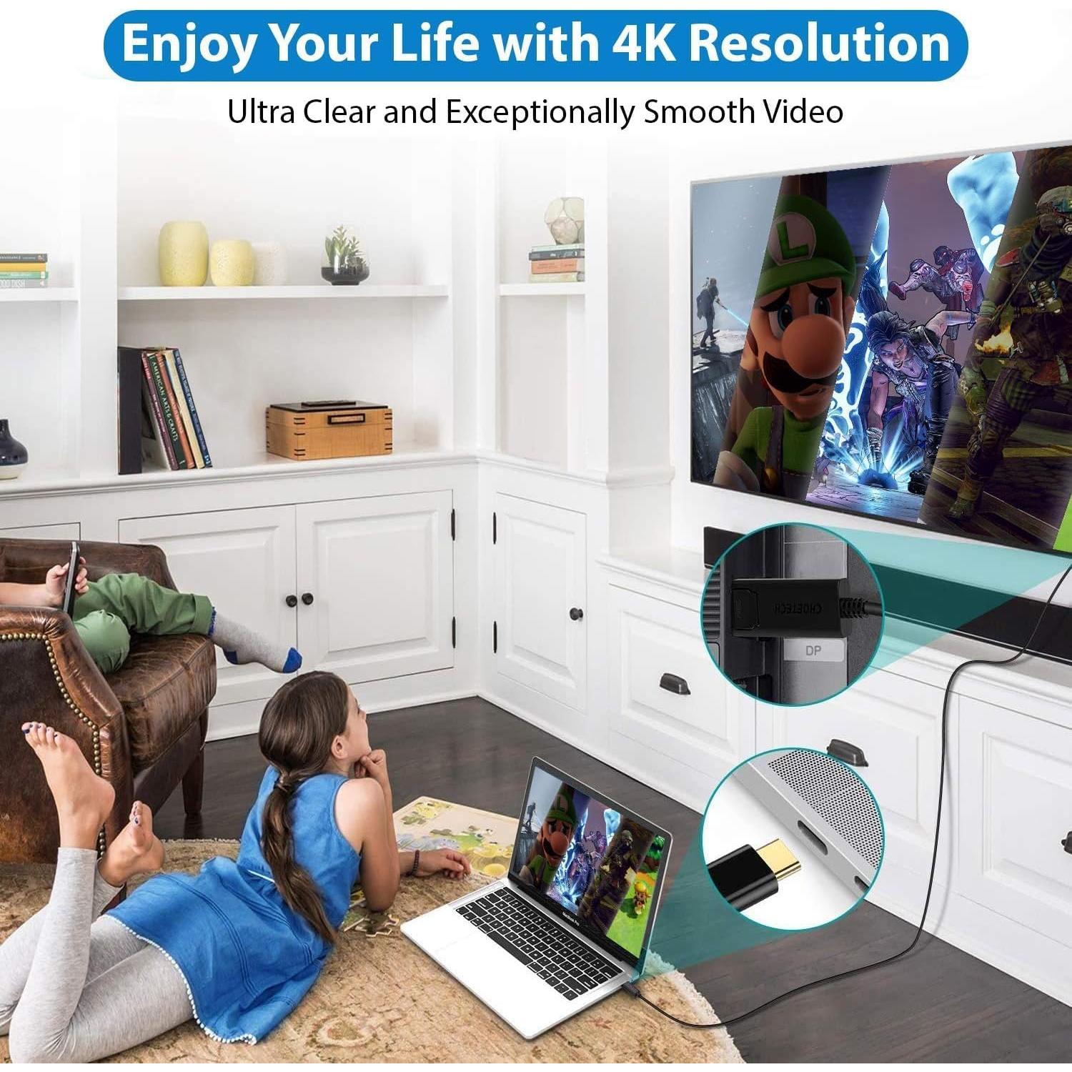 Adaptador DisplayPort USB-C Tek Styz 4K 60Hz para Raspberry Pi 3