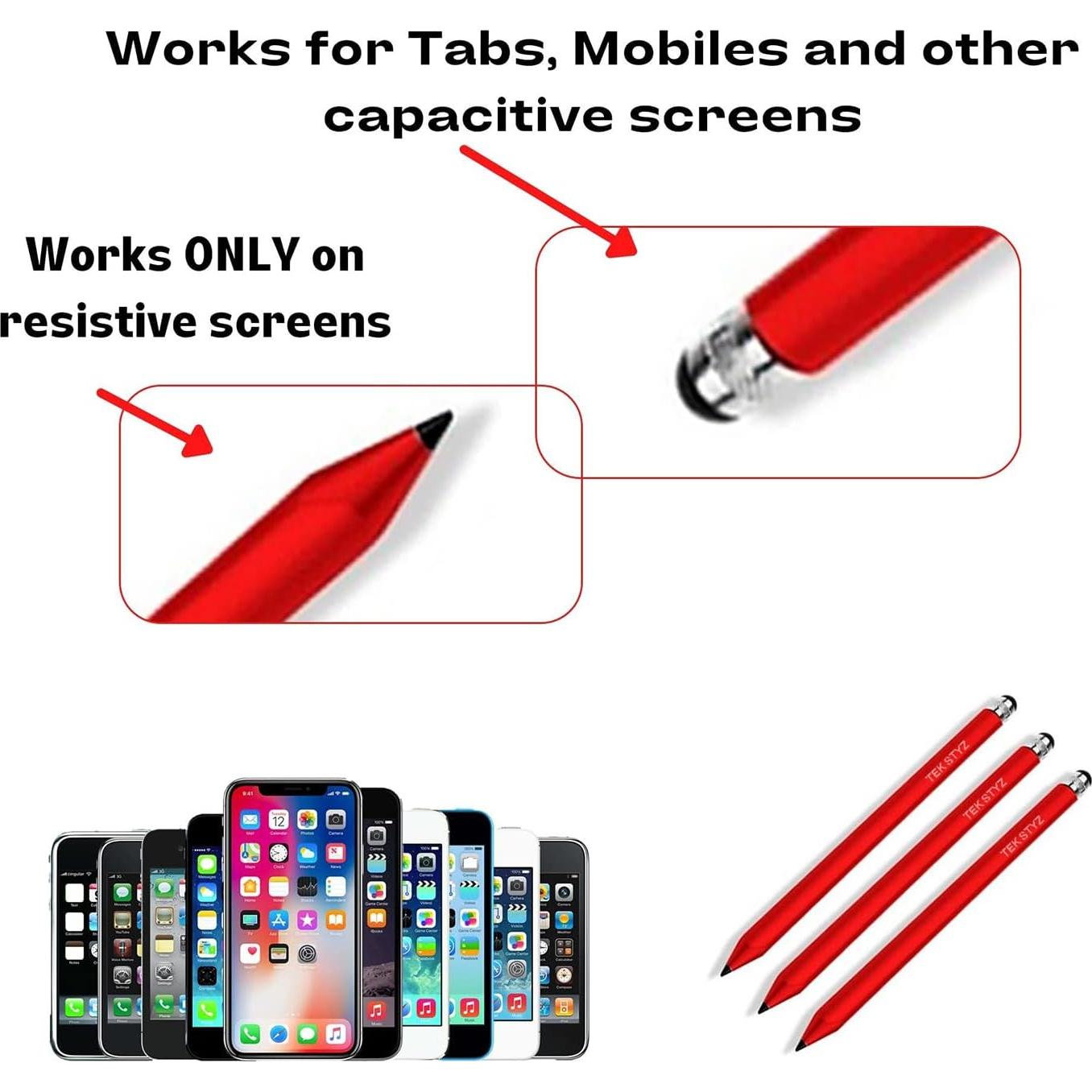 Estilógrafo 2 en 1 Tek Styz para Pantallas Táctiles - 15 Unidades