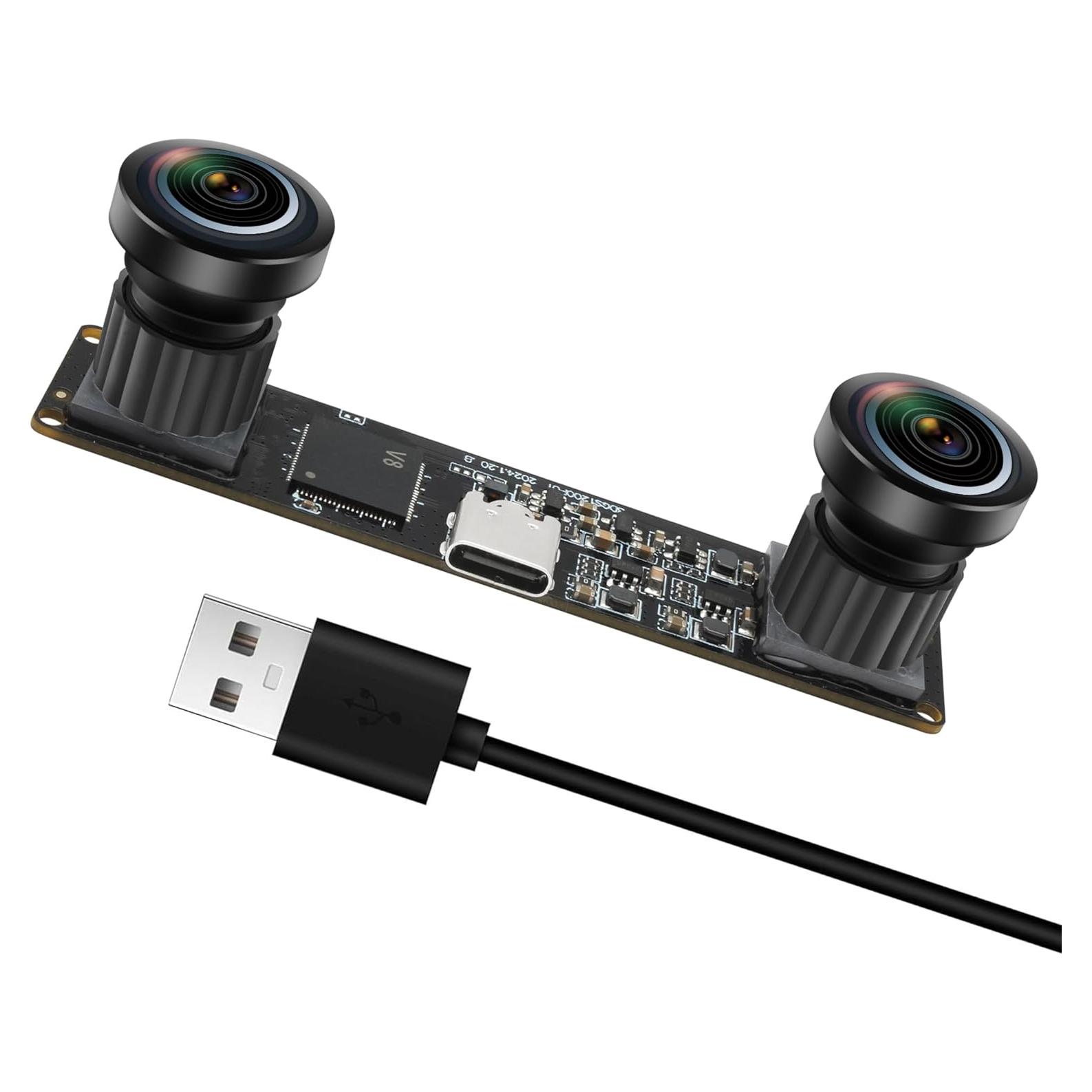 Cámara Estéreo USB 1200P MMlove con Lentes Duales 60FPS