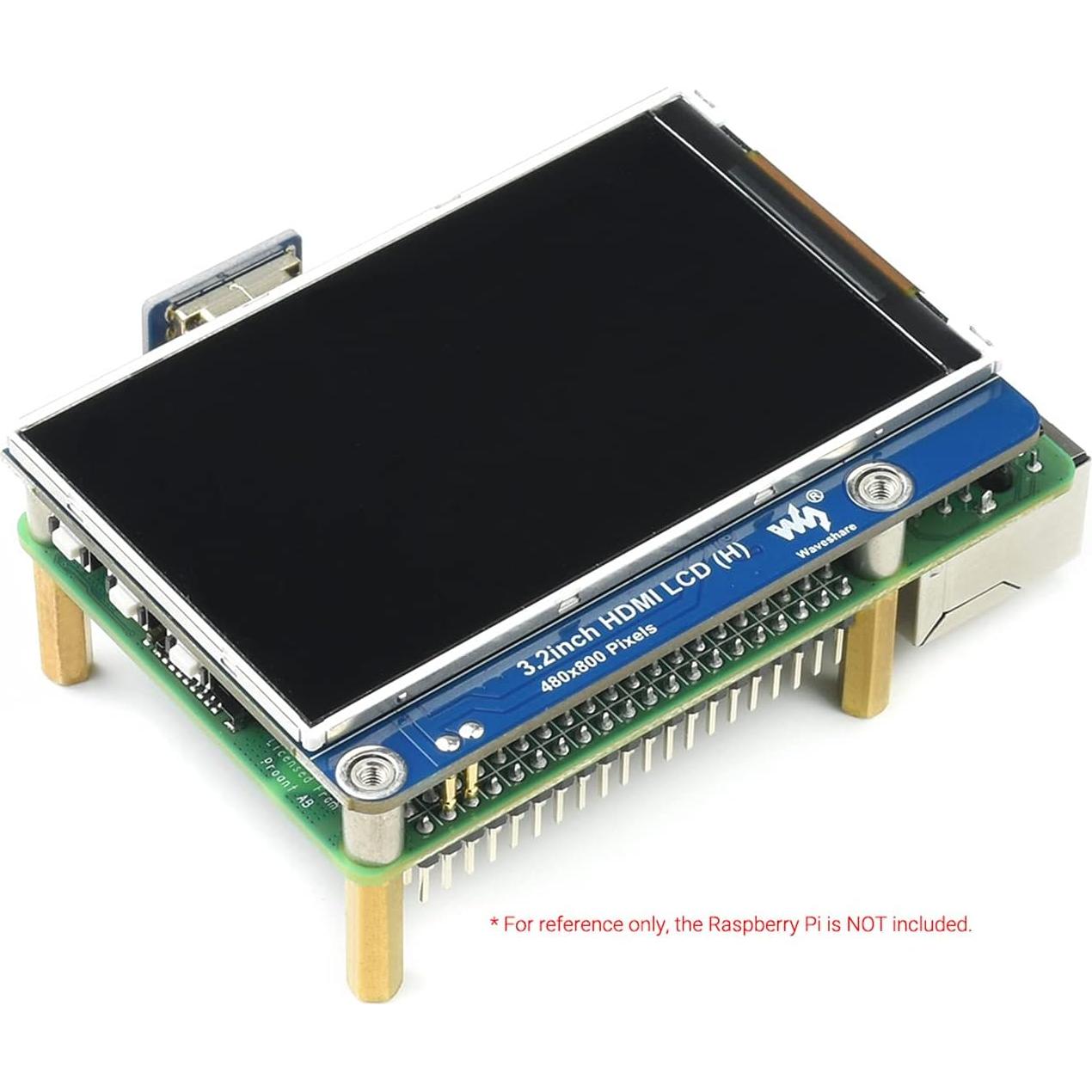 Pantalla LCD IPS 3.2" Waveshare 480x800 para Raspberry Pi y PC