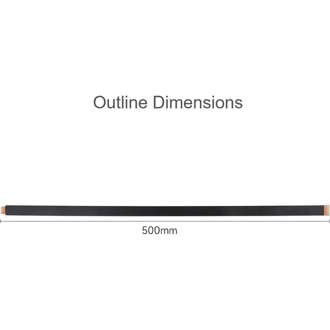 Cable Flexible DSI FPC Waveshare para Raspberry Pi 5 500 mm