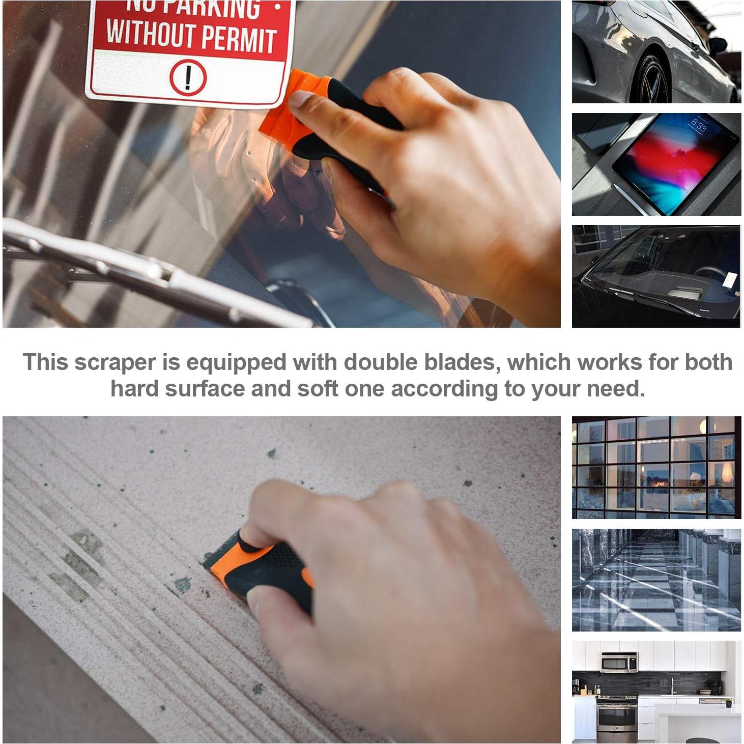 Raspador de Cuchillas Kapoua Doble Bisel 30 Piezas