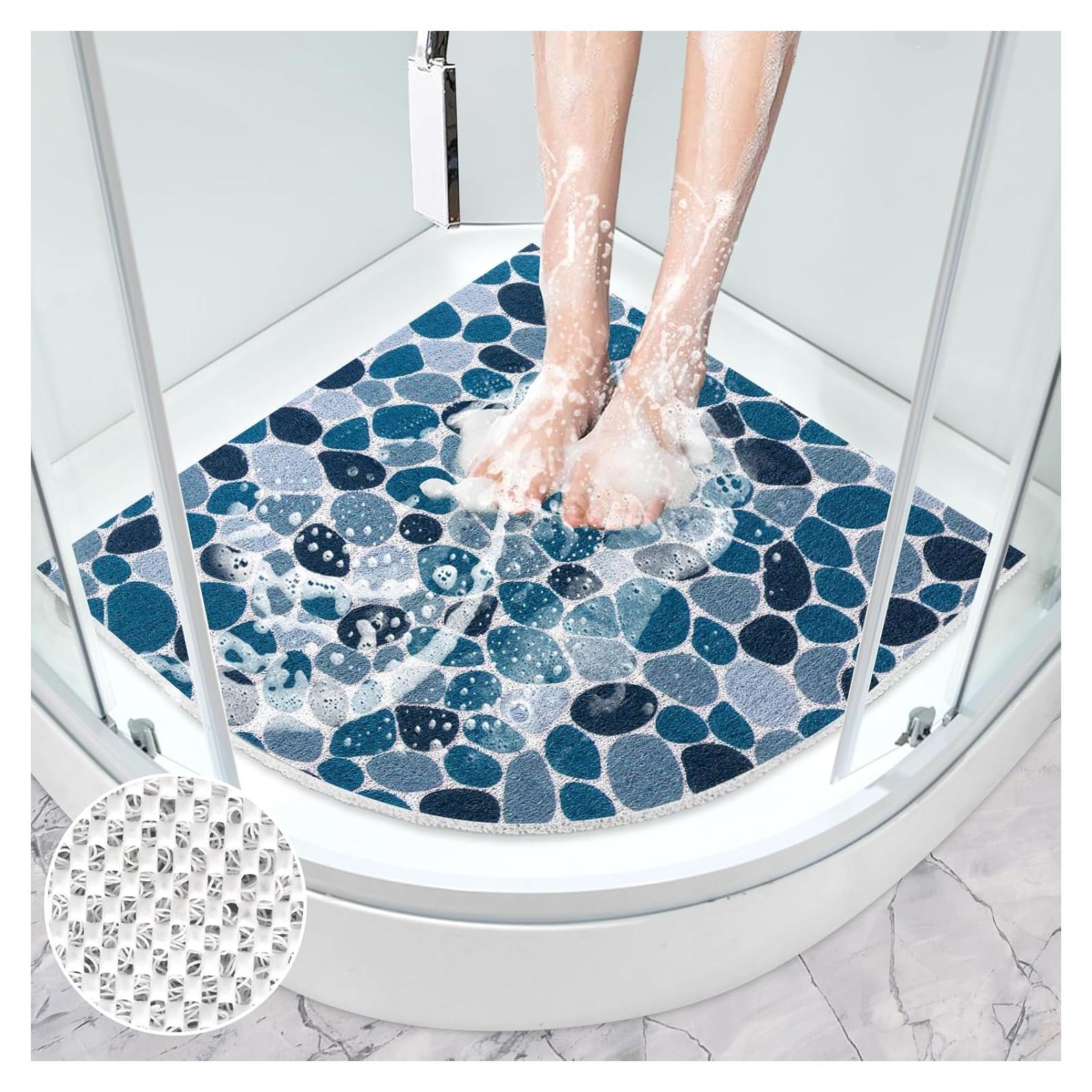 Alfombra de Ducha Antideslizante Mofonky 70x70 cm Triangular