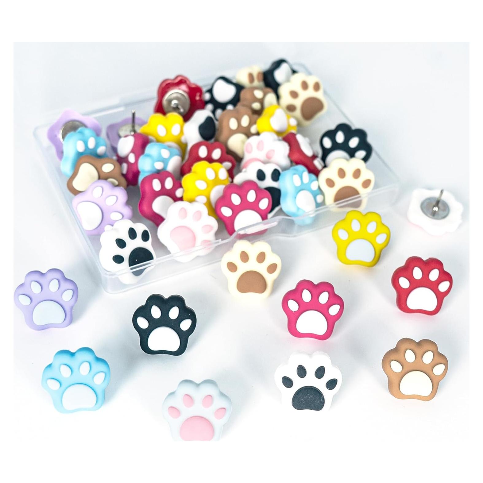 30 Chinchetas Decorativas Tandarui Pata de Gato para Oficina