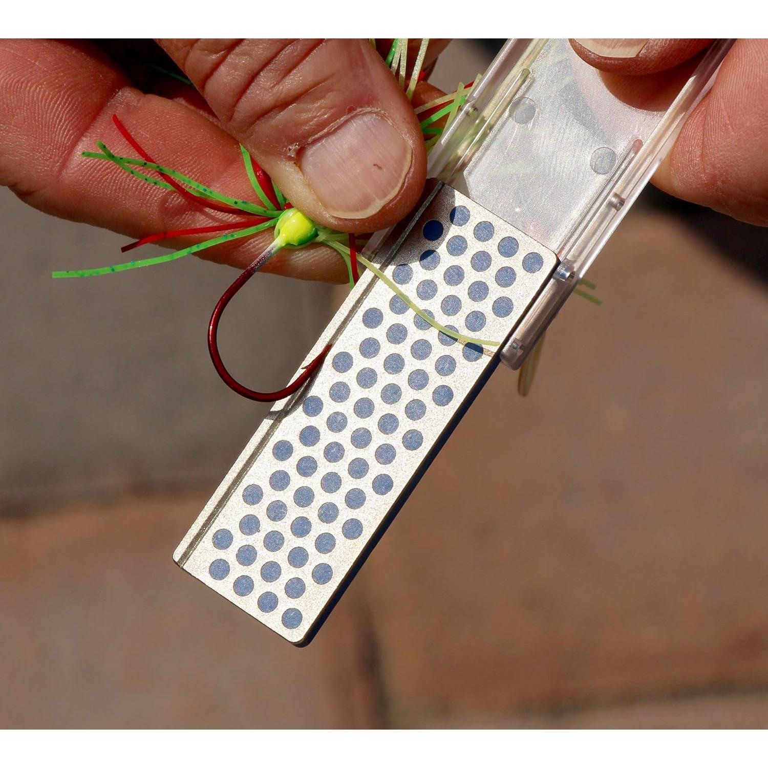 Afilador de Anzuelo DMT Mini Portátil Grano Grueso Azul