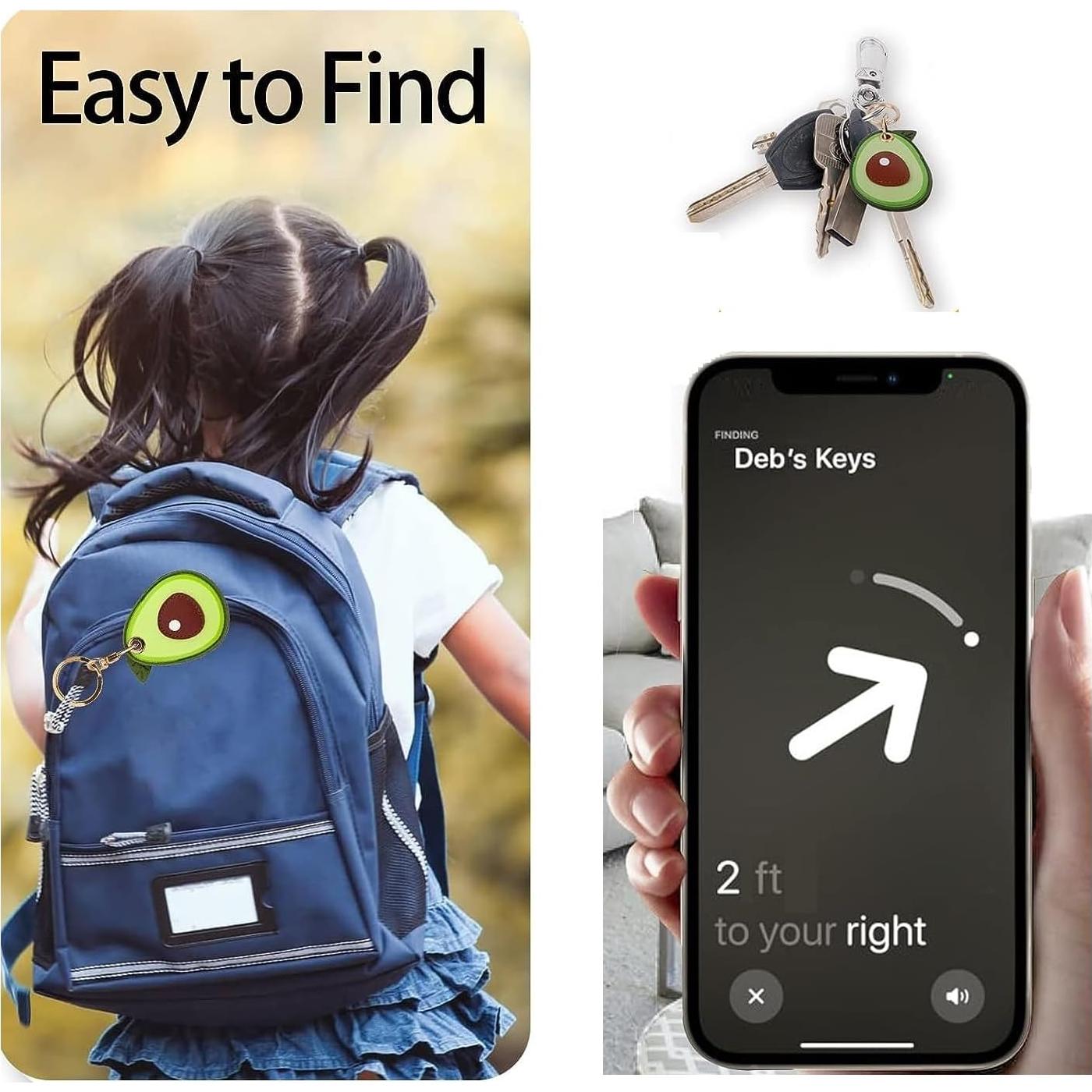 Funda de Silicona para Llavero iiEASEST 2 Pack Aguacate y Fresa