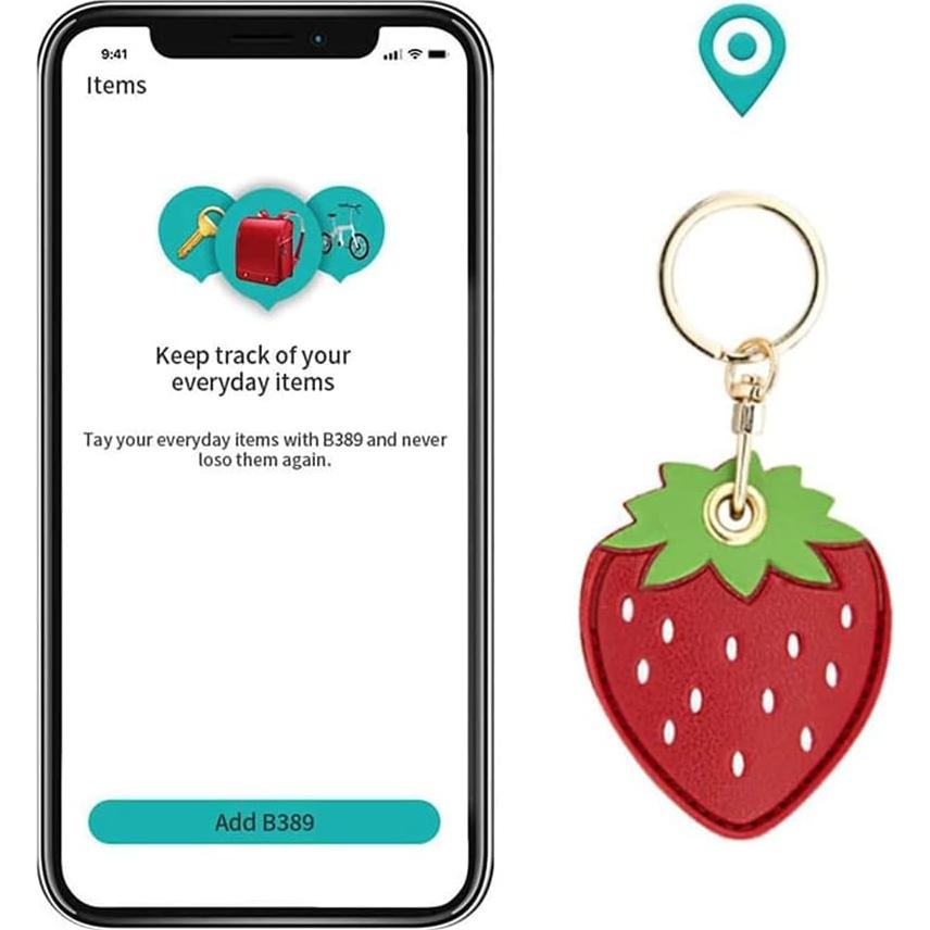 Funda de Silicona para Llavero iiEASEST 2 Pack Aguacate y Fresa