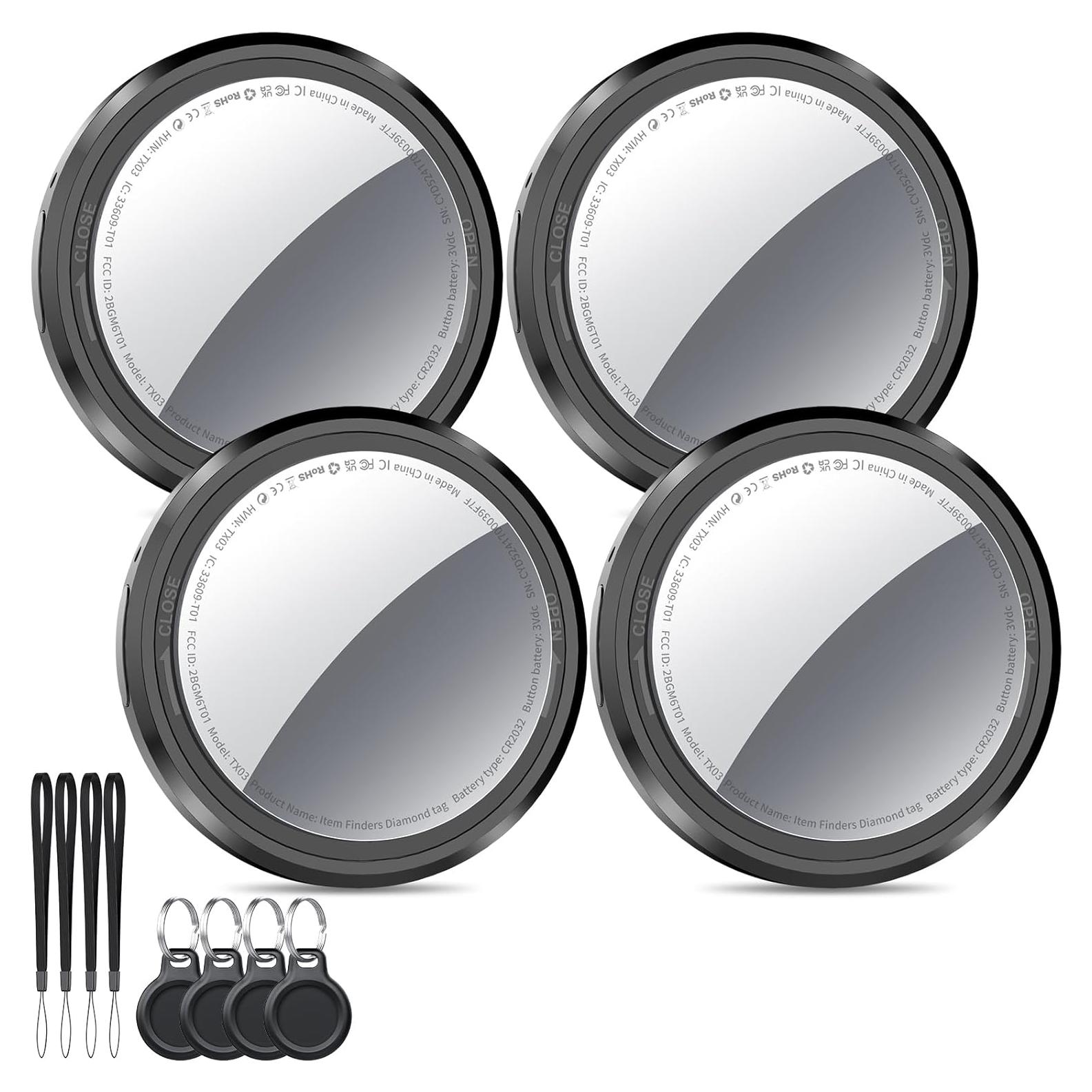 Etiquetas Air Tracker QCOQ - 4 Pcs Bluetooth para iOS