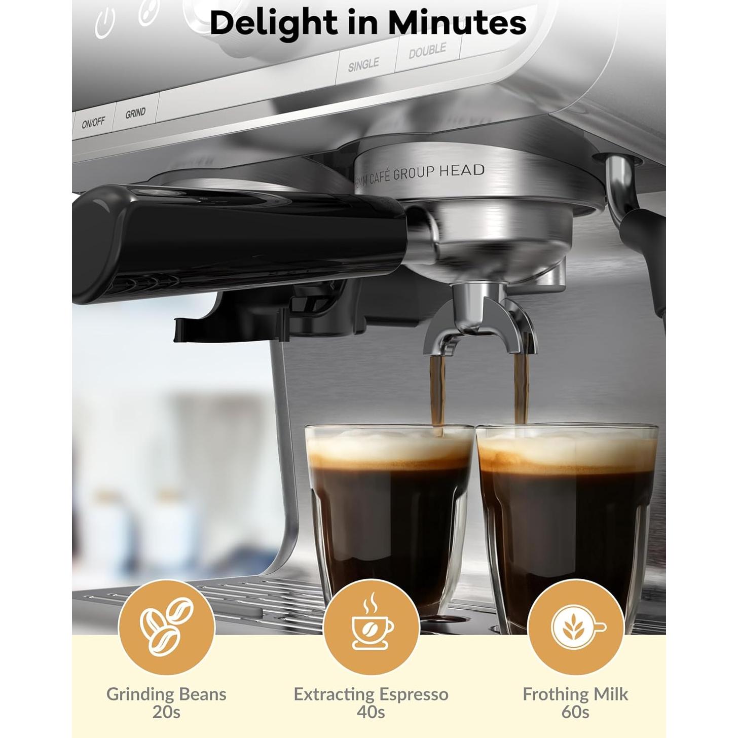 Máquina de Espresso Takywep SX-CB-KFJ 20 Bar 2.8L Semiautomática