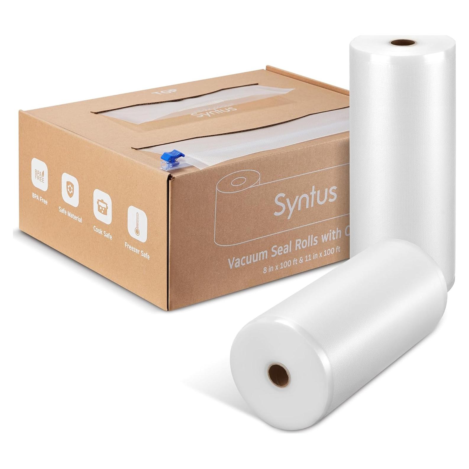 Bolsas de Sellado al Vacío Syntus 11" y 8" x 100' Libre BPA