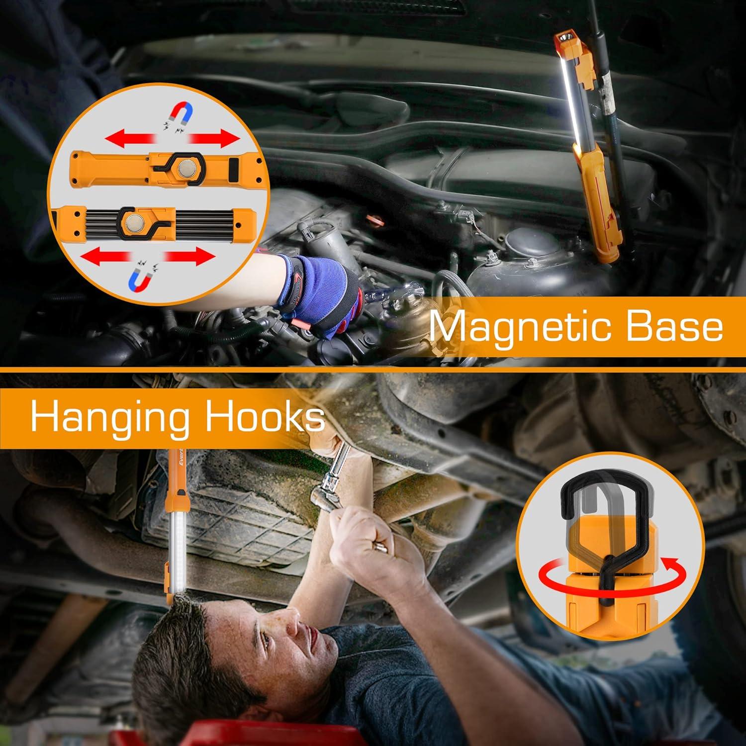 Luz de Trabajo LED EverBrite 1000LM Recargable 2 Pzas