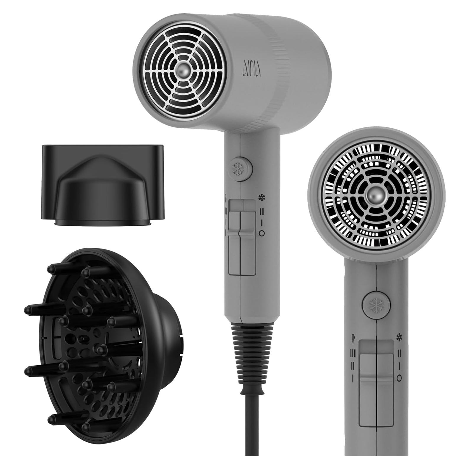 Secador de Cabello AINA 1800W con Difusor y Tecnología Iónica