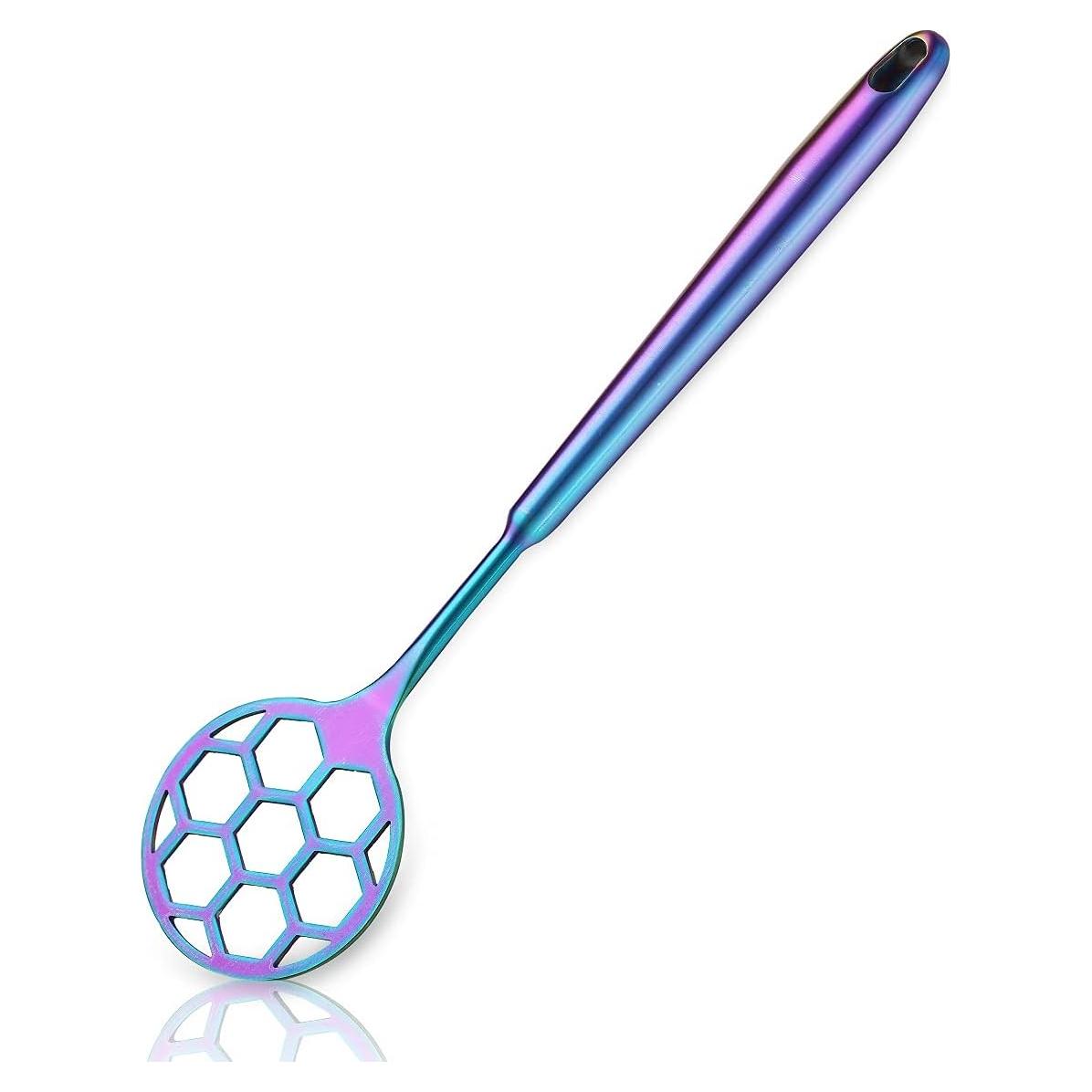 Batidor de Masa HOMQUEN Arcoíris 33cm Acero Inoxidable