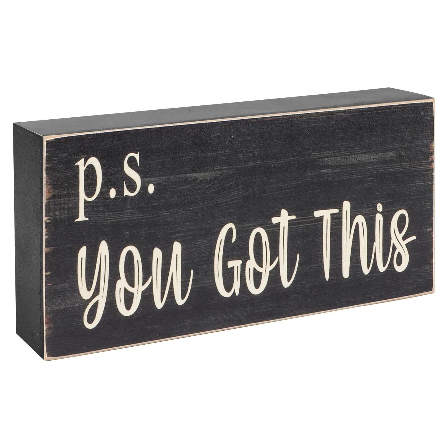 Cartel Motivacional Esur P.D. Tú Puedes - Decoración Oficina Negra