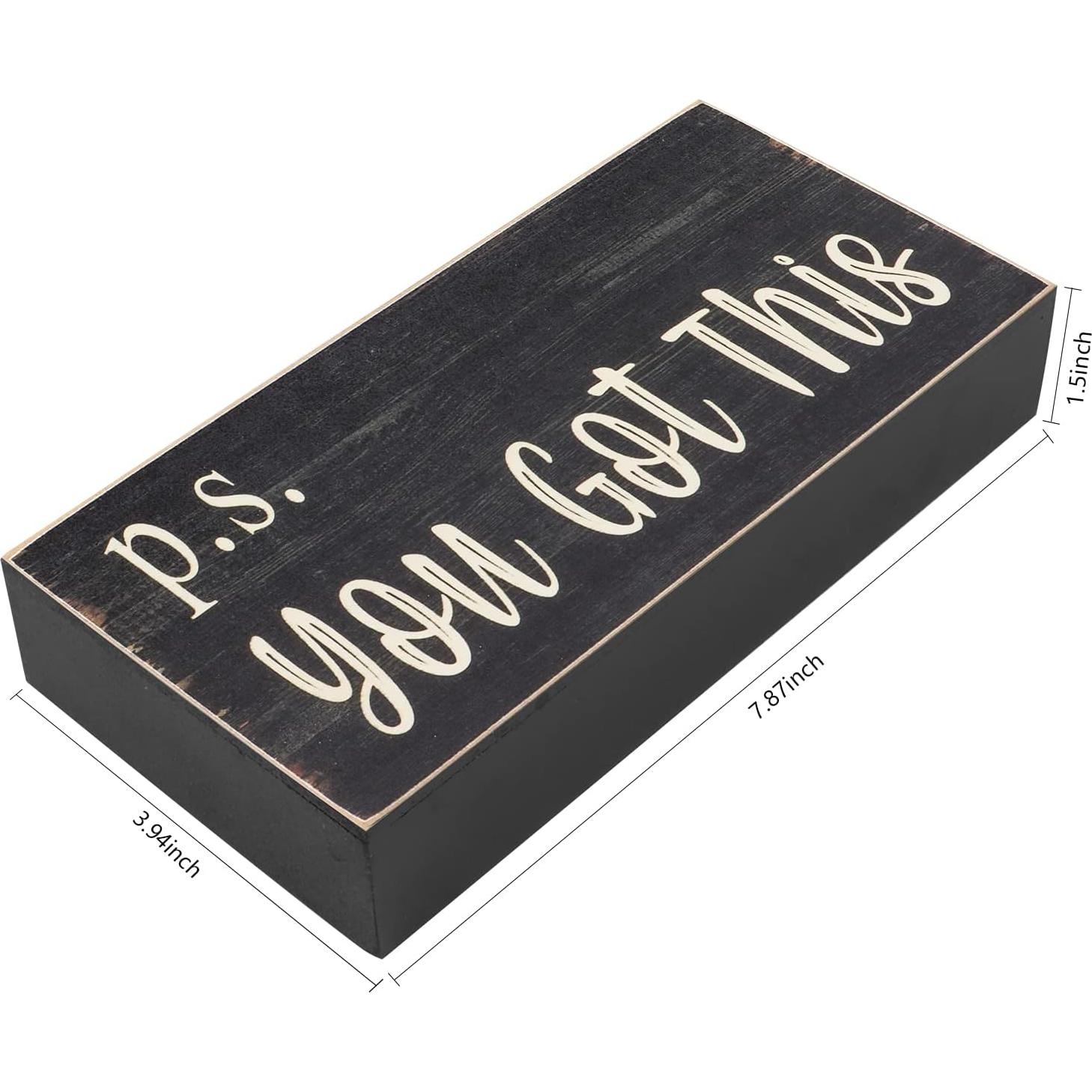 Cartel Motivacional Esur P.D. Tú Puedes - Decoración Oficina Negra