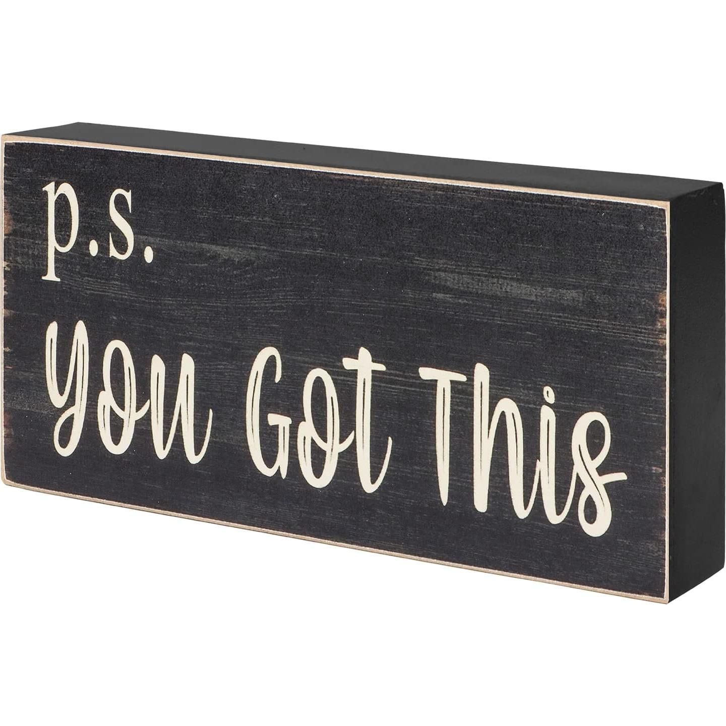 Cartel Motivacional Esur P.D. Tú Puedes - Decoración Oficina Negra