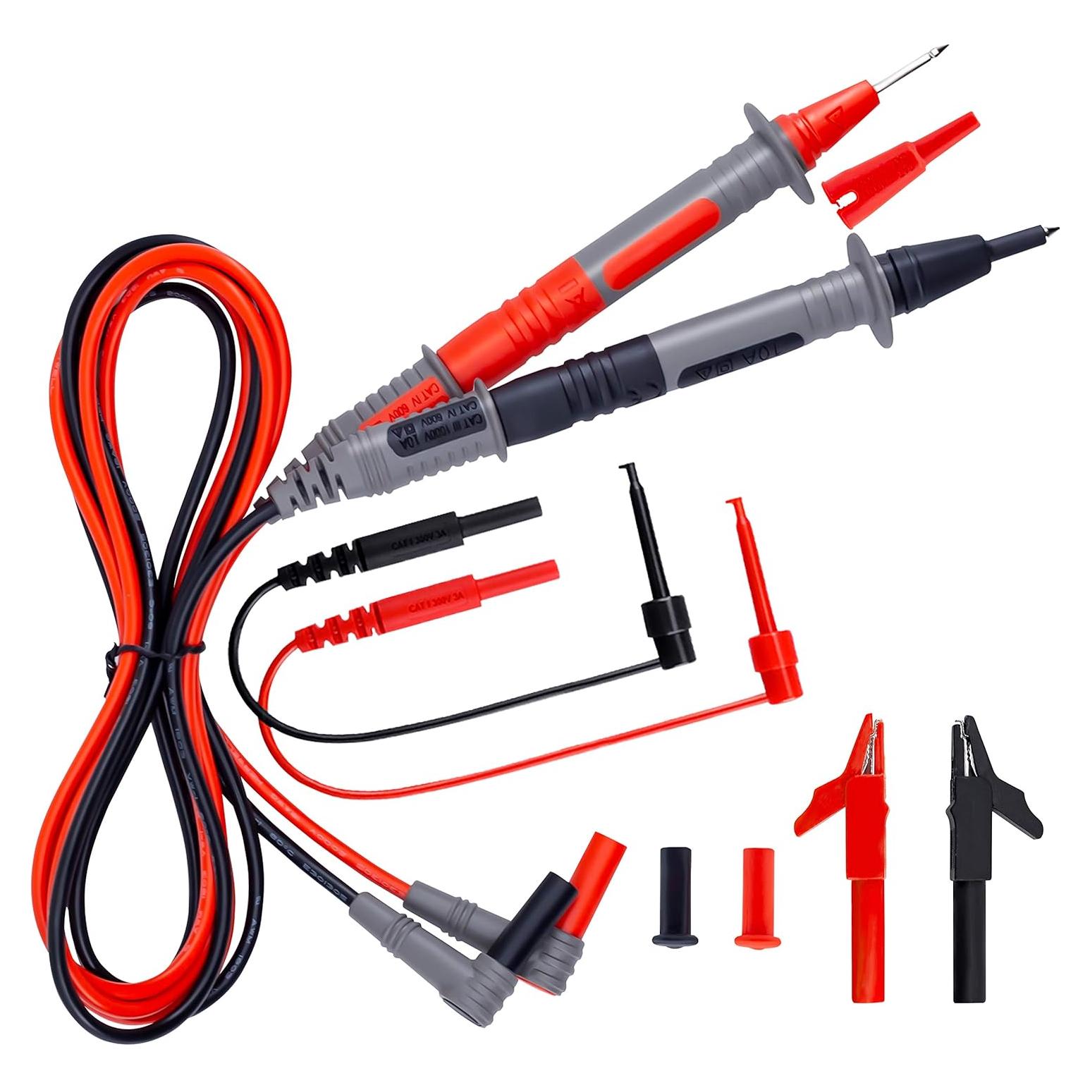 Kit de Cables de Prueba Eléctrico KAIWEETS 9PCS CAT III 1000V