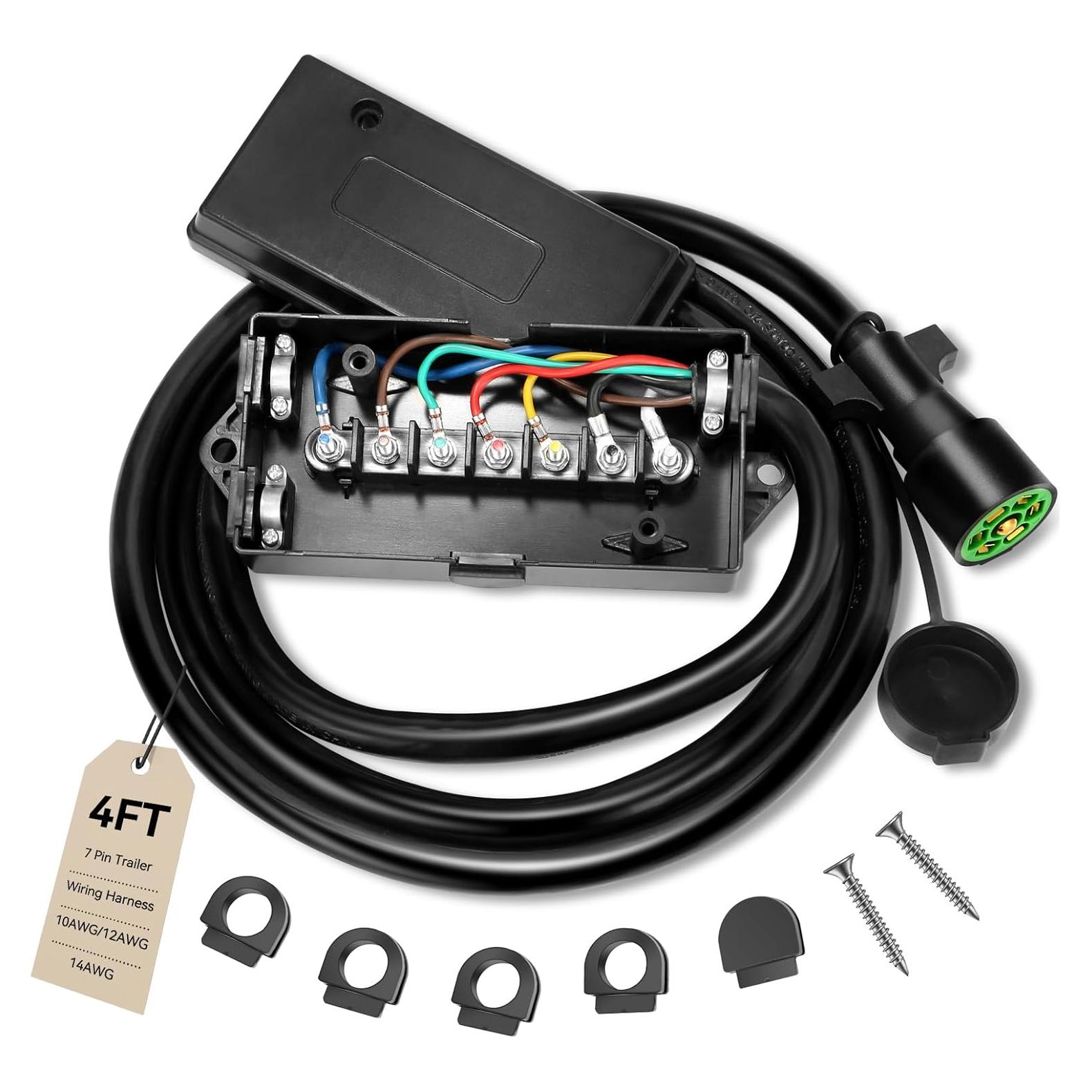 Arnés de Cableado para Remolque 7 Pines Gubrdfrsod 4 Pies