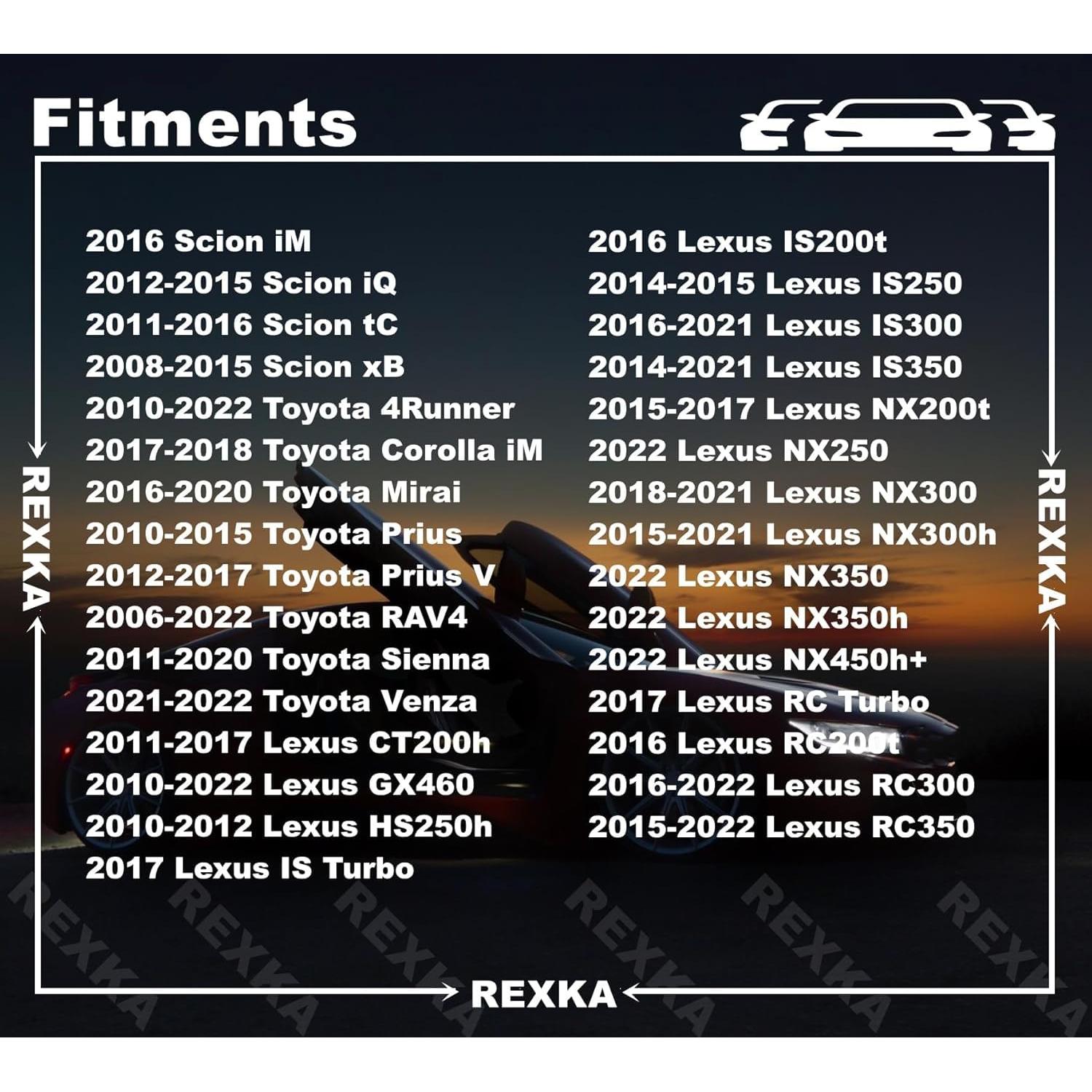 Clips de Retención Rexka 15pcs para Toyota y Lexus OEM