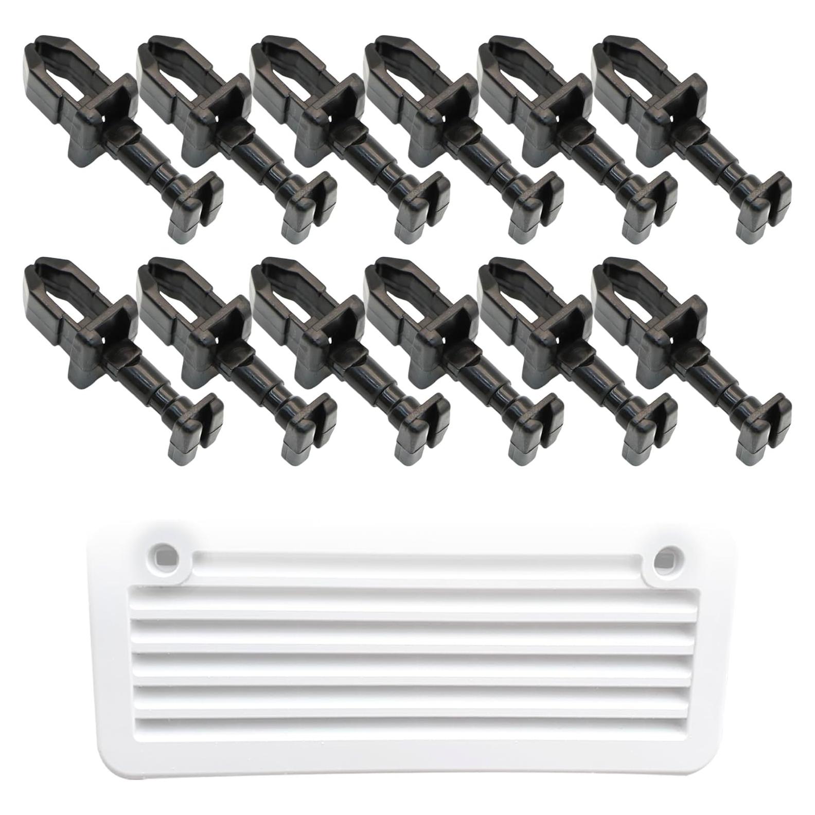 Paquete de 12 Clips de Ventilación Norcold 617772 para Refrigerador RV