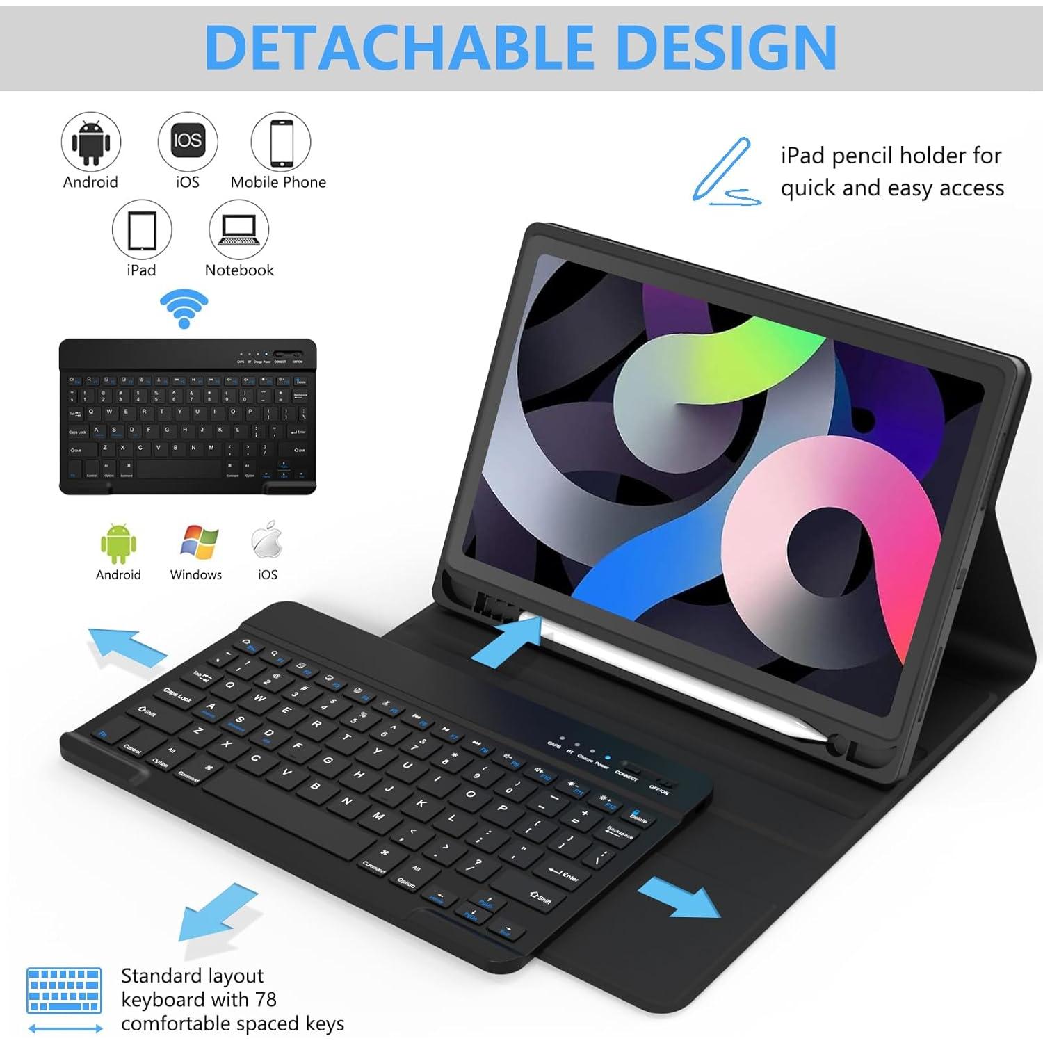 Funda con Teclado TaIYanG para iPad Air 10.9" y 11"