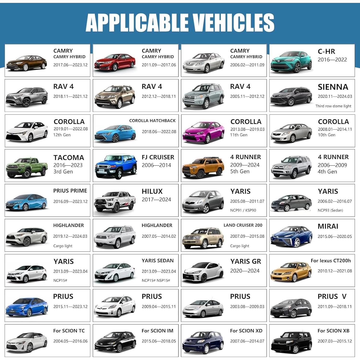 Luz LED de Domo Interior aHei para Toyota - 900 Lúmenes