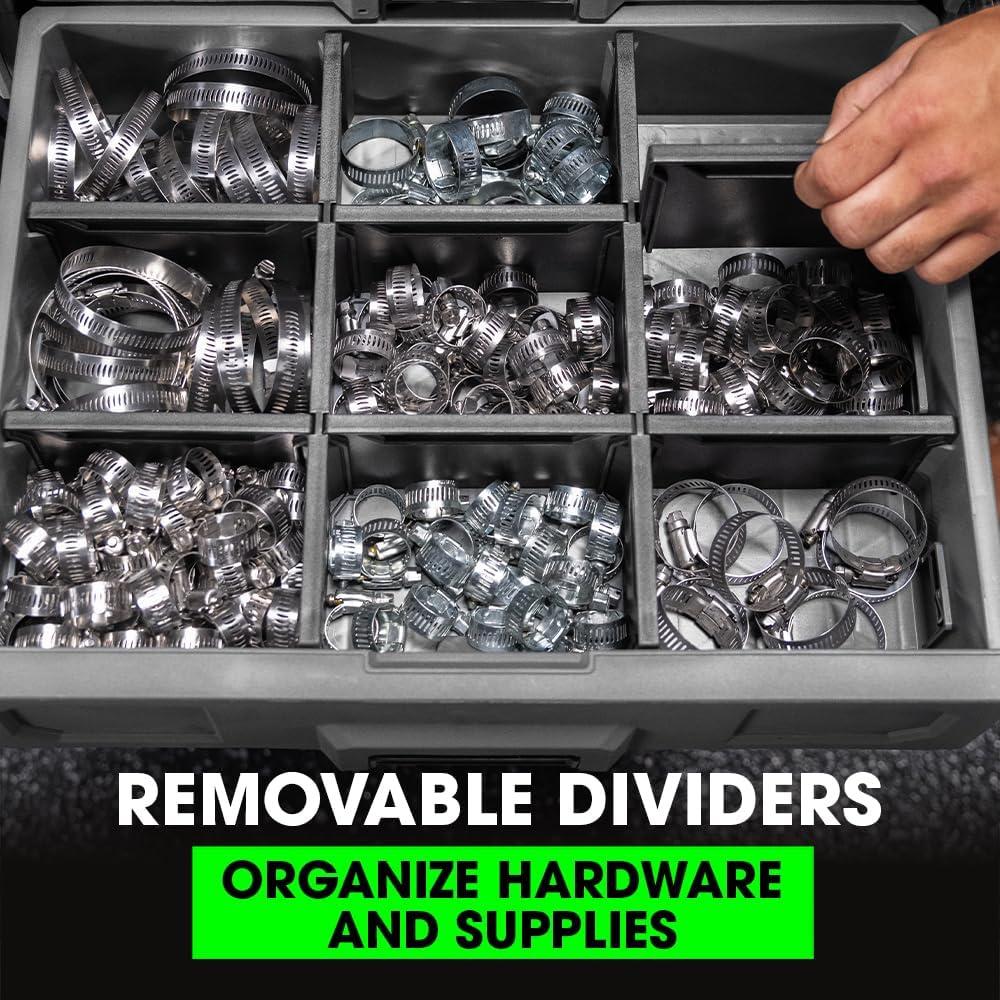 Caja de Herramientas FLEX 2 Cajones 31.75 kg Gris/Negro