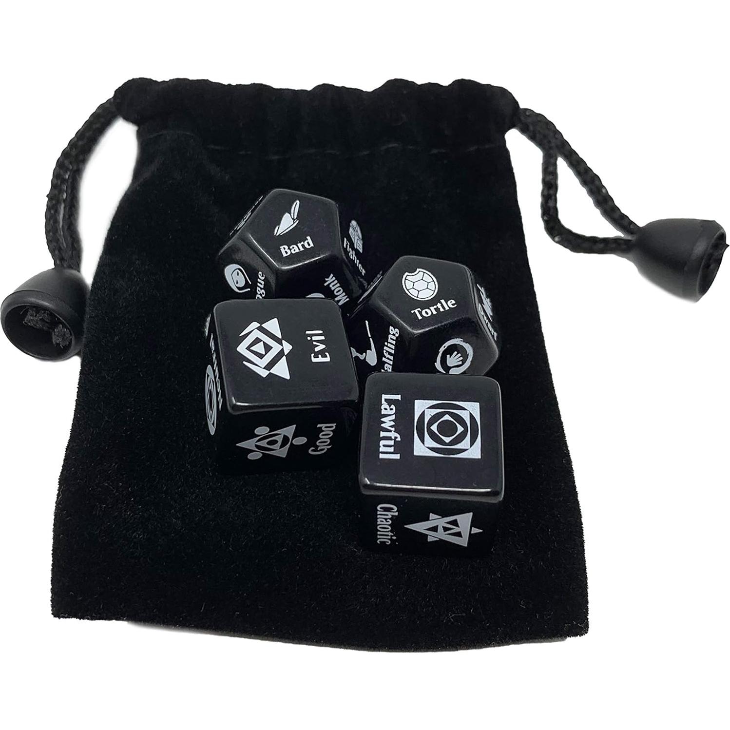 Juego de Dados Randomizador de Personajes Citadel Black D&D