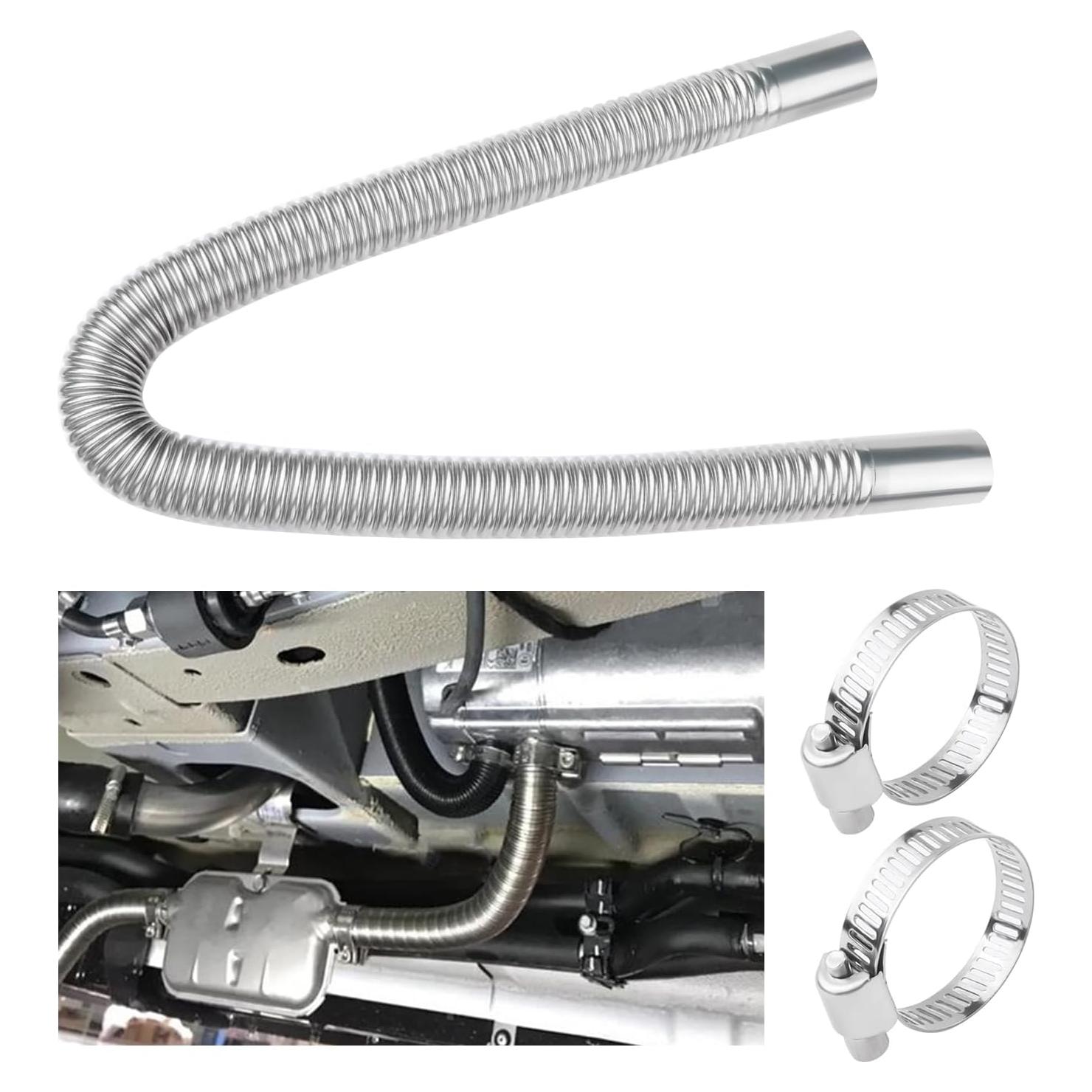 Tubería de Escape Flexible IHOTDER 600mm Acero Inoxidable