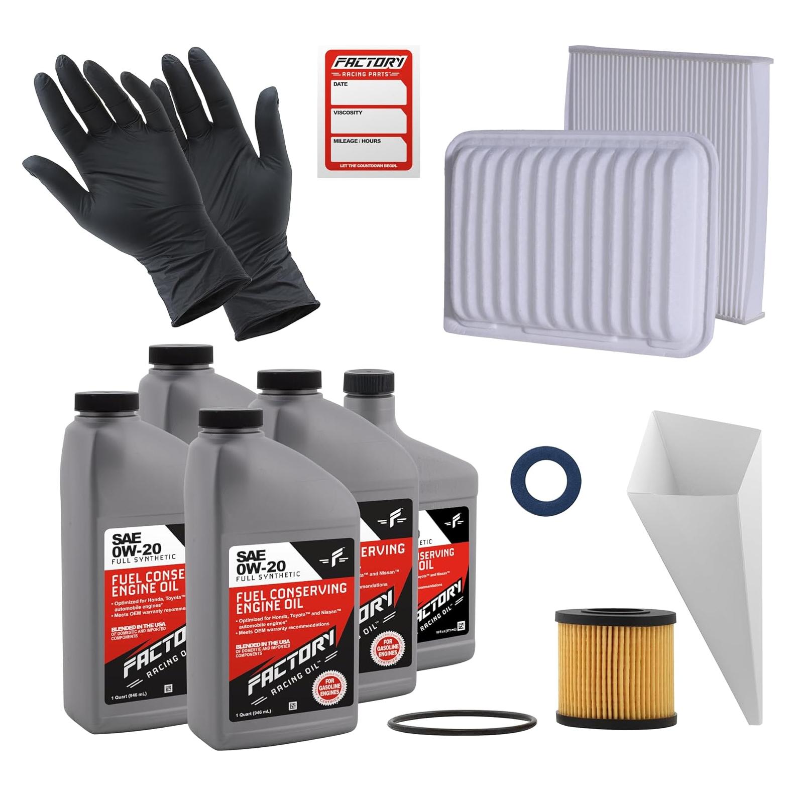 Kit de Cambio de Aceite Deluxe Factory Racing 0W-20 para Toyota