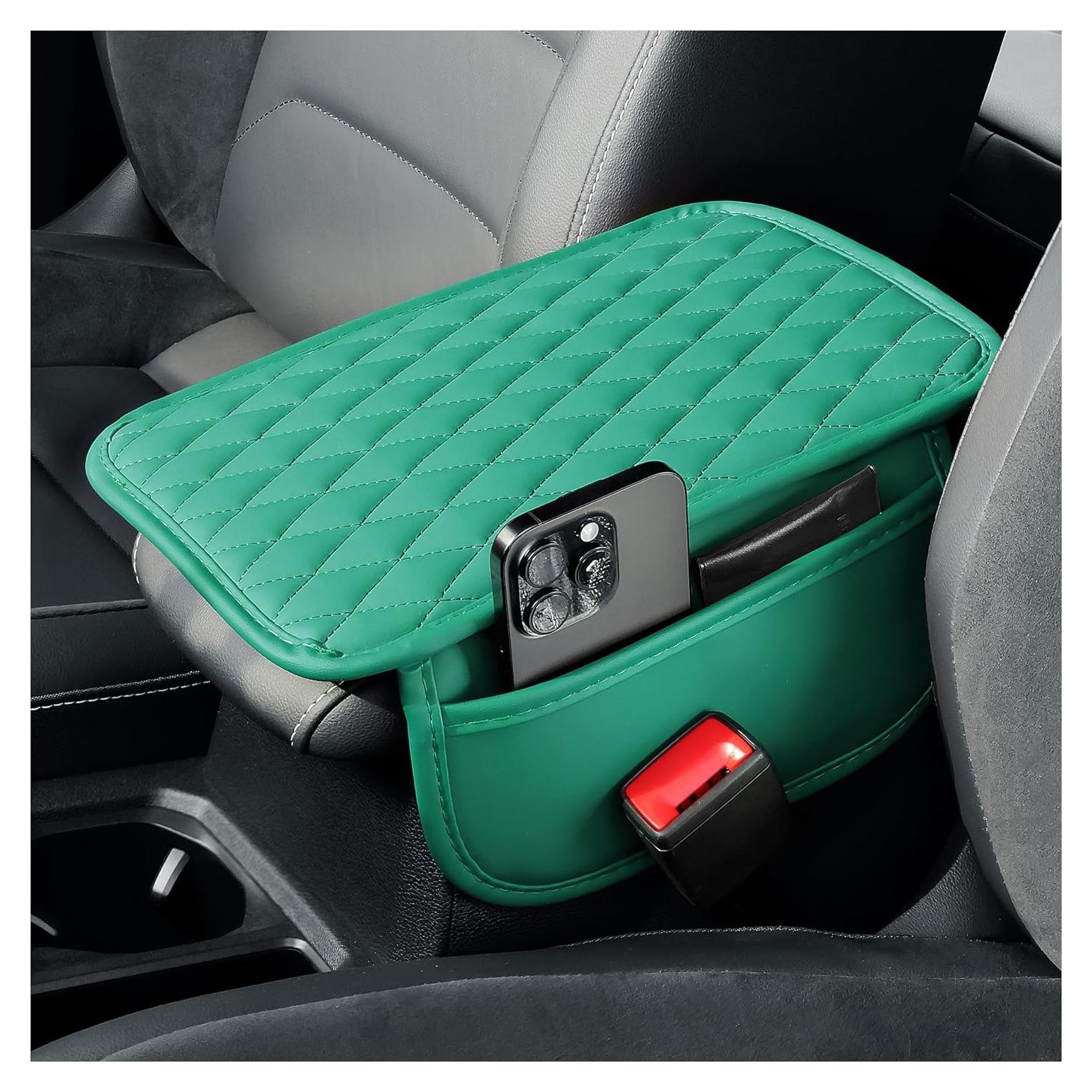 Funda de Reposabrazos para Coche Carleef Verde con Almacenamiento
