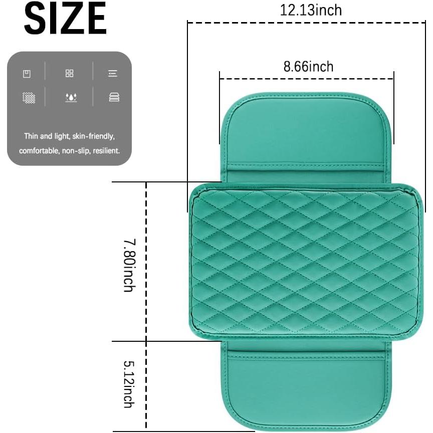 Funda de Reposabrazos para Coche Carleef Verde con Almacenamiento