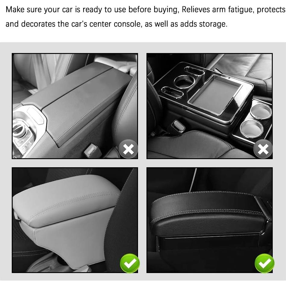 Funda de Reposabrazos para Coche Carleef Verde con Almacenamiento