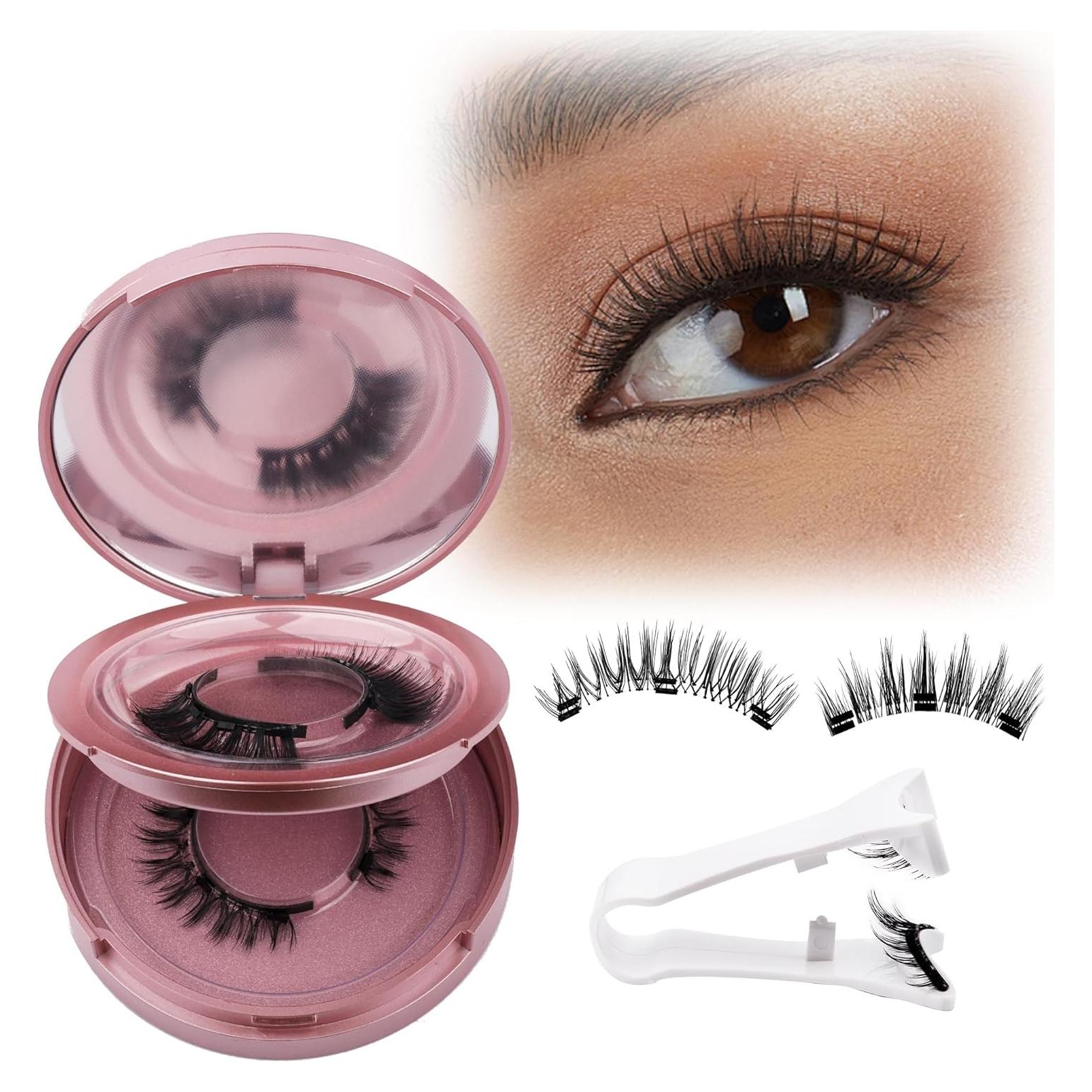 GEMERRY Kit de Pestañas Magnéticas 2 Pares con Aplicador