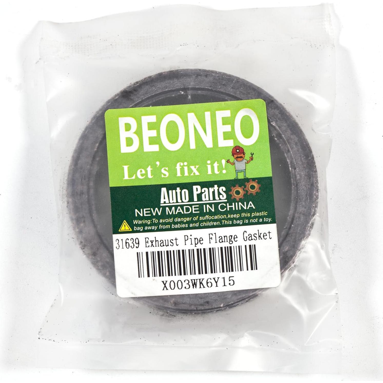 Junta de Flange de Escape BEONEO 6.03 cm Diámetro Interior