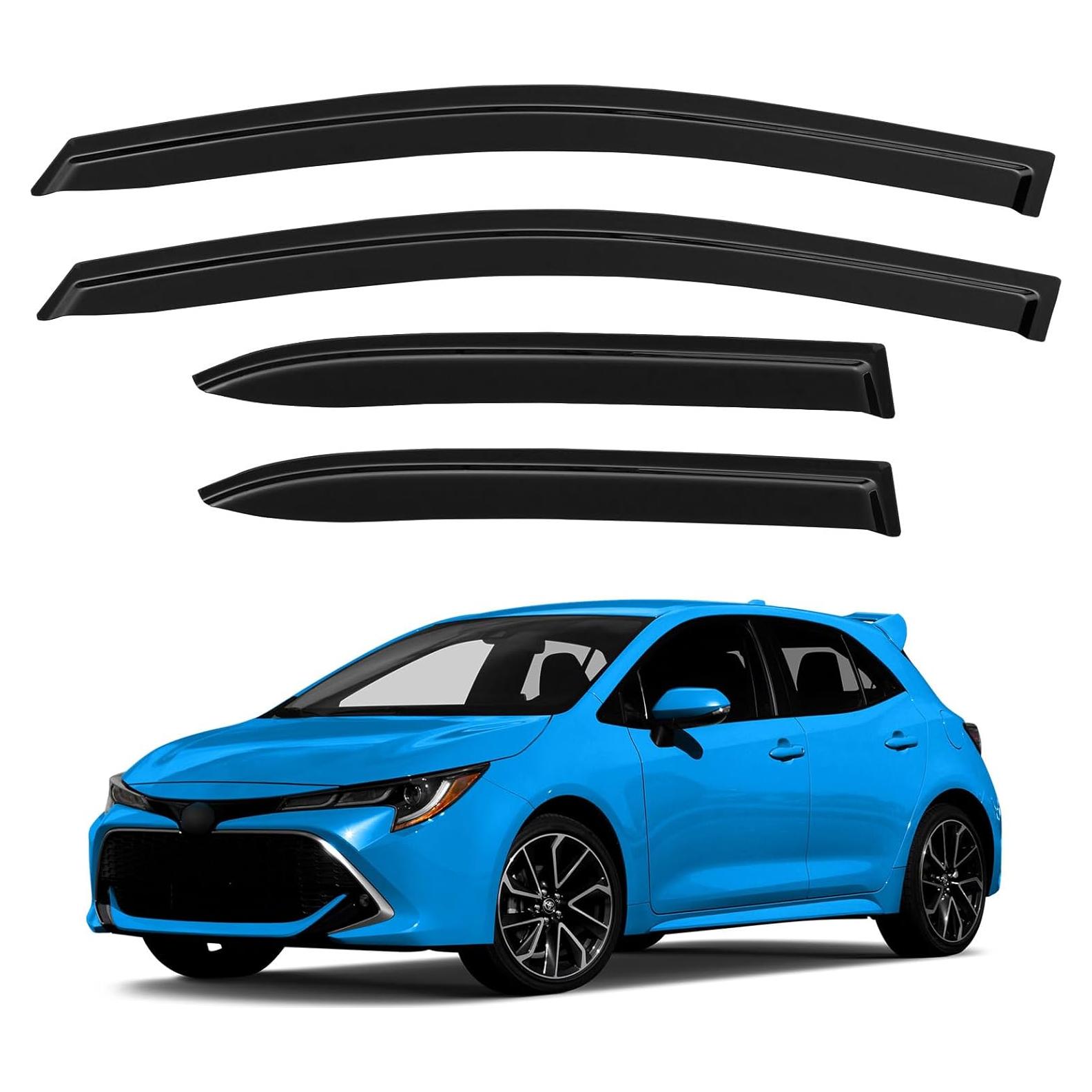 Viseras de Ventana YQAUTEC para Toyota Corolla Hatchback 2019-2025
