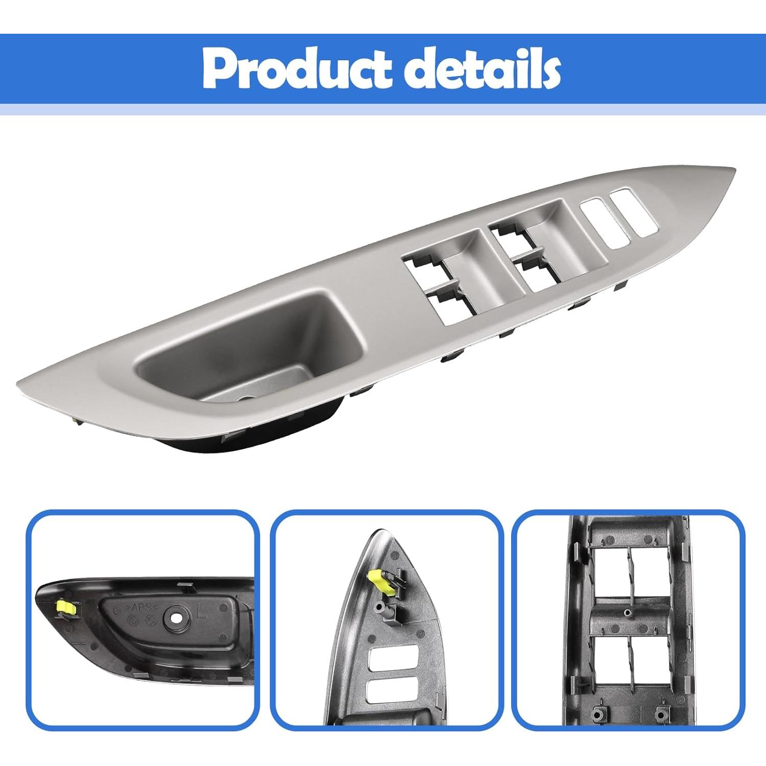 Marco Interruptor Ventana Osompar Plata Lado Izquierdo Toyota Yaris 2007-2010