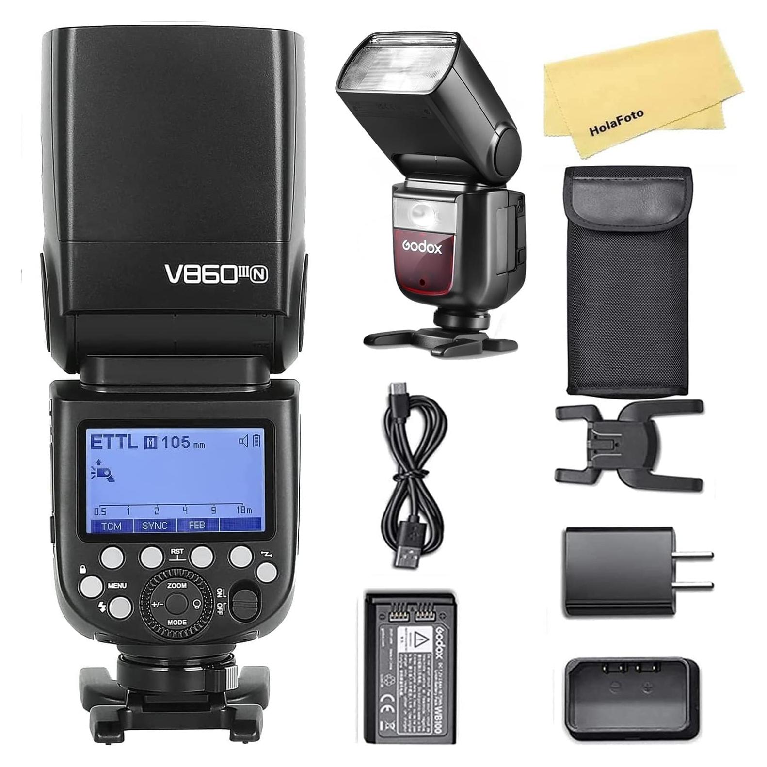 Flash Godox V860III-N para Cámara Nikon 480 Flashes 2.4G