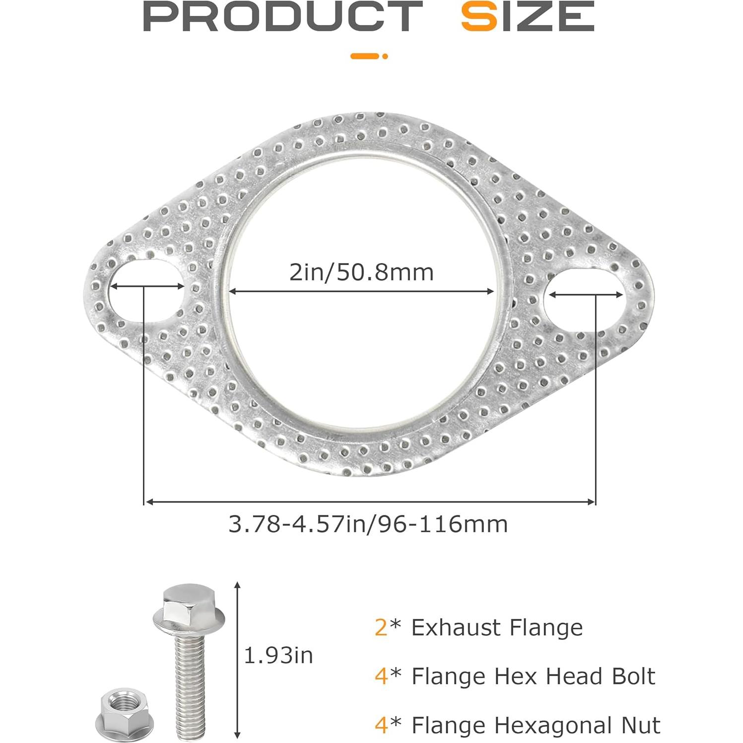 Junta de Escape SCUARI 5.08 cm Kit de Reparación 2 Piezas