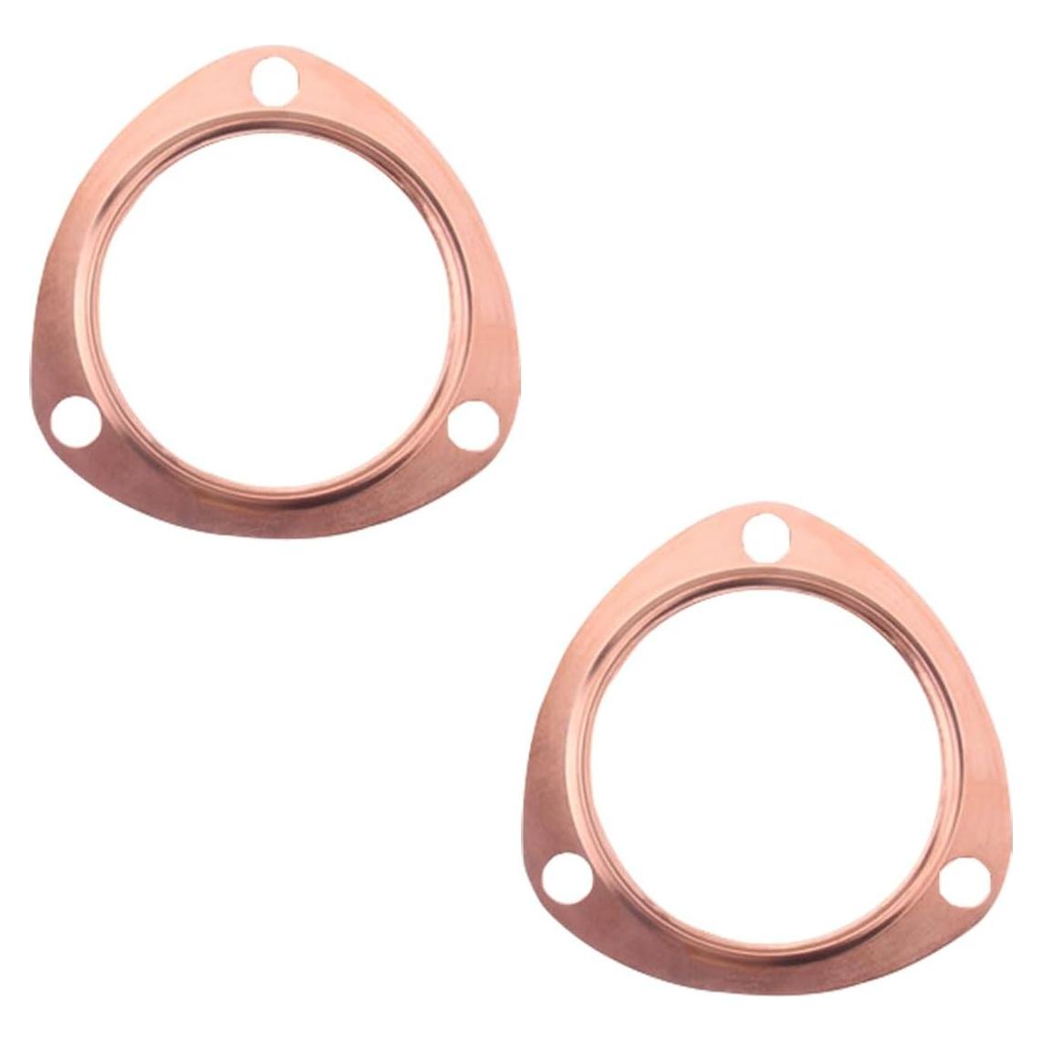 Juntas de Escape de Cobre LAINLOY 2.5" 2 Piezas Reutilizables