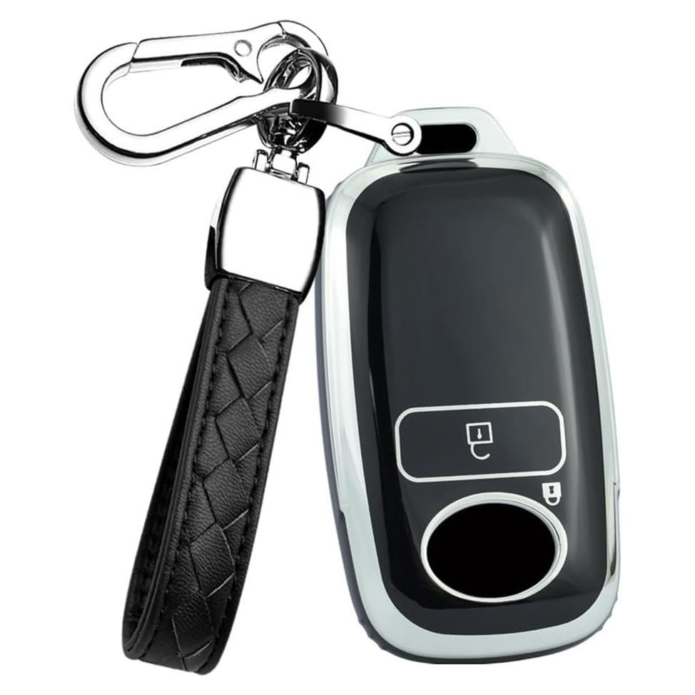 Funda de Llave TPU HIBEYO para Daihatsu Rocky y Toyota Yaris - Negro
