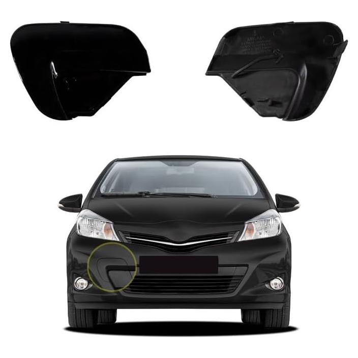 Cubierta de remolque Goholy para Toyota Yaris 2012-2014 - Negro