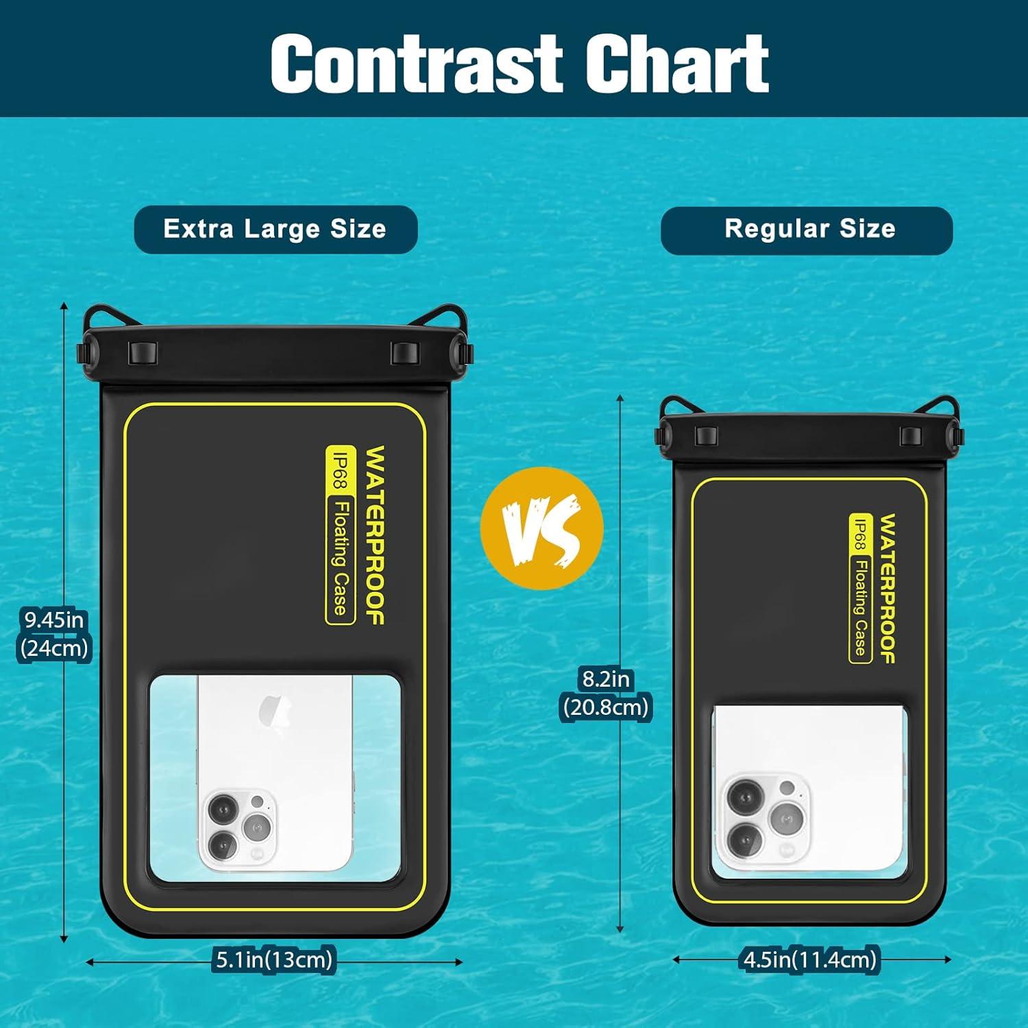 Funda Impermeable JOTO Grande Flotante para Teléfono 25,4cm