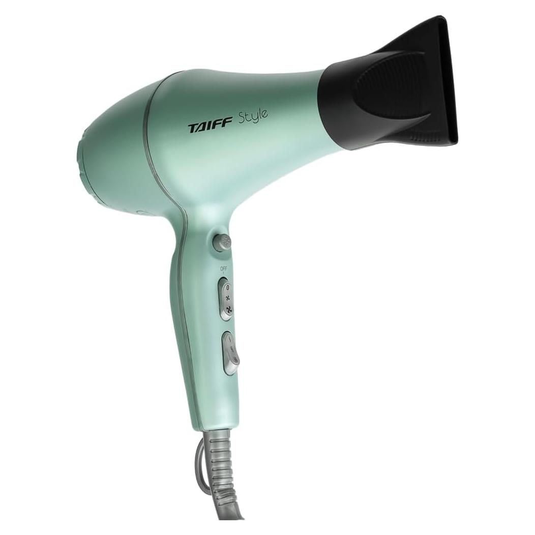 Secador de Pelo Taiff Style IonSense 1875W Verde con Difusor